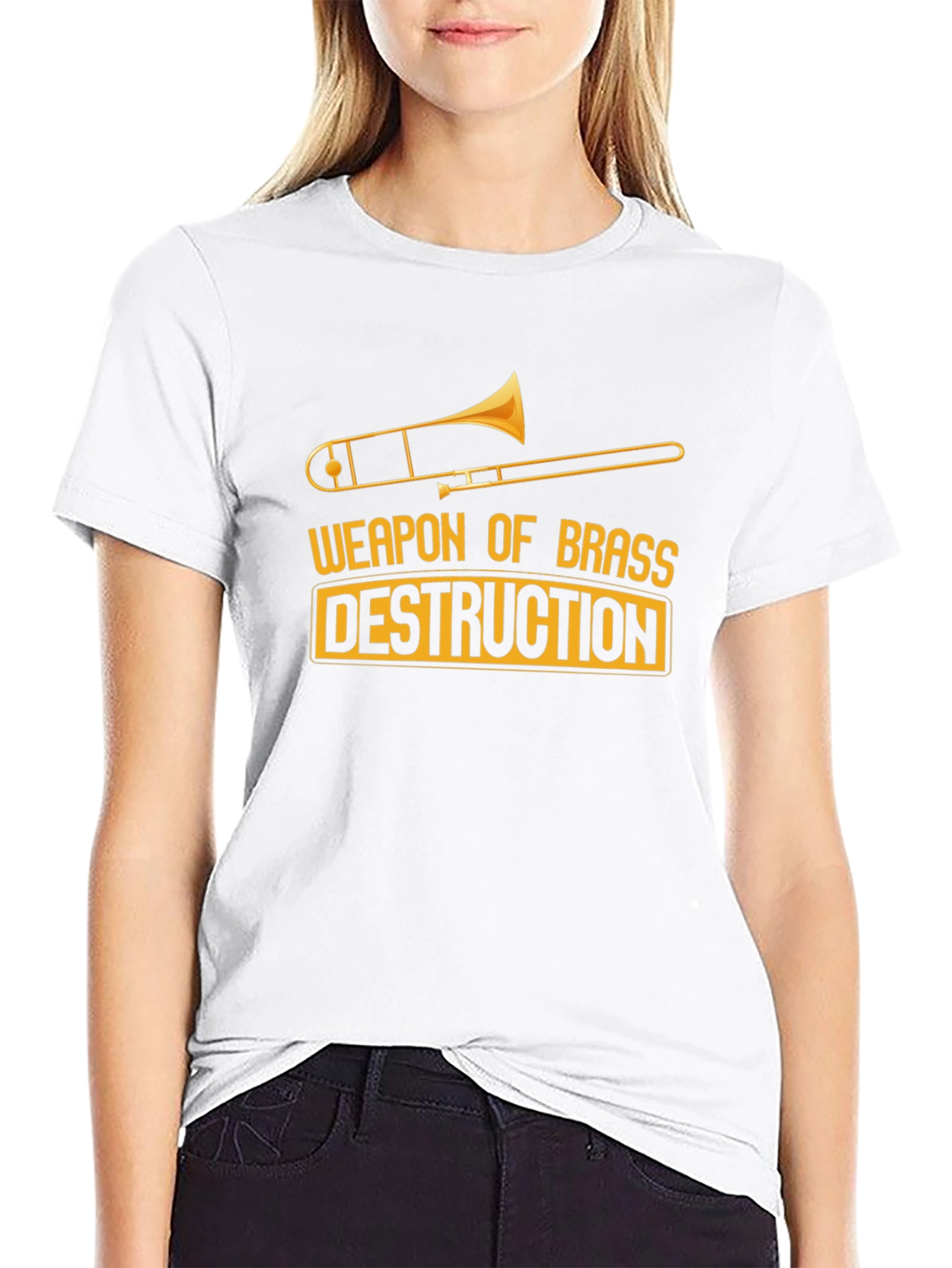 Weapon of Brass Destruction Trombone T-Shirt