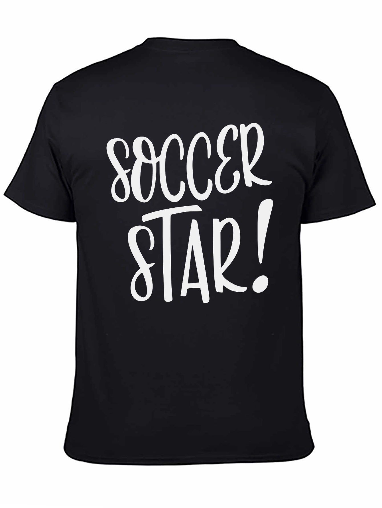 Soccer Star Graphic T-Shirt - Black