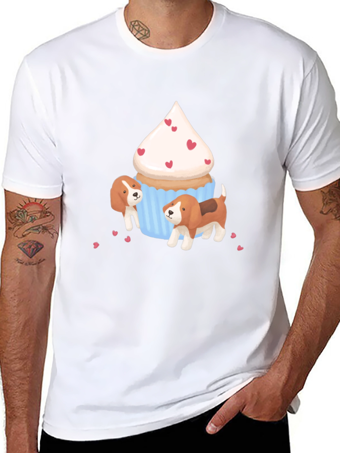 Cupcake & Beagle T-Shirt