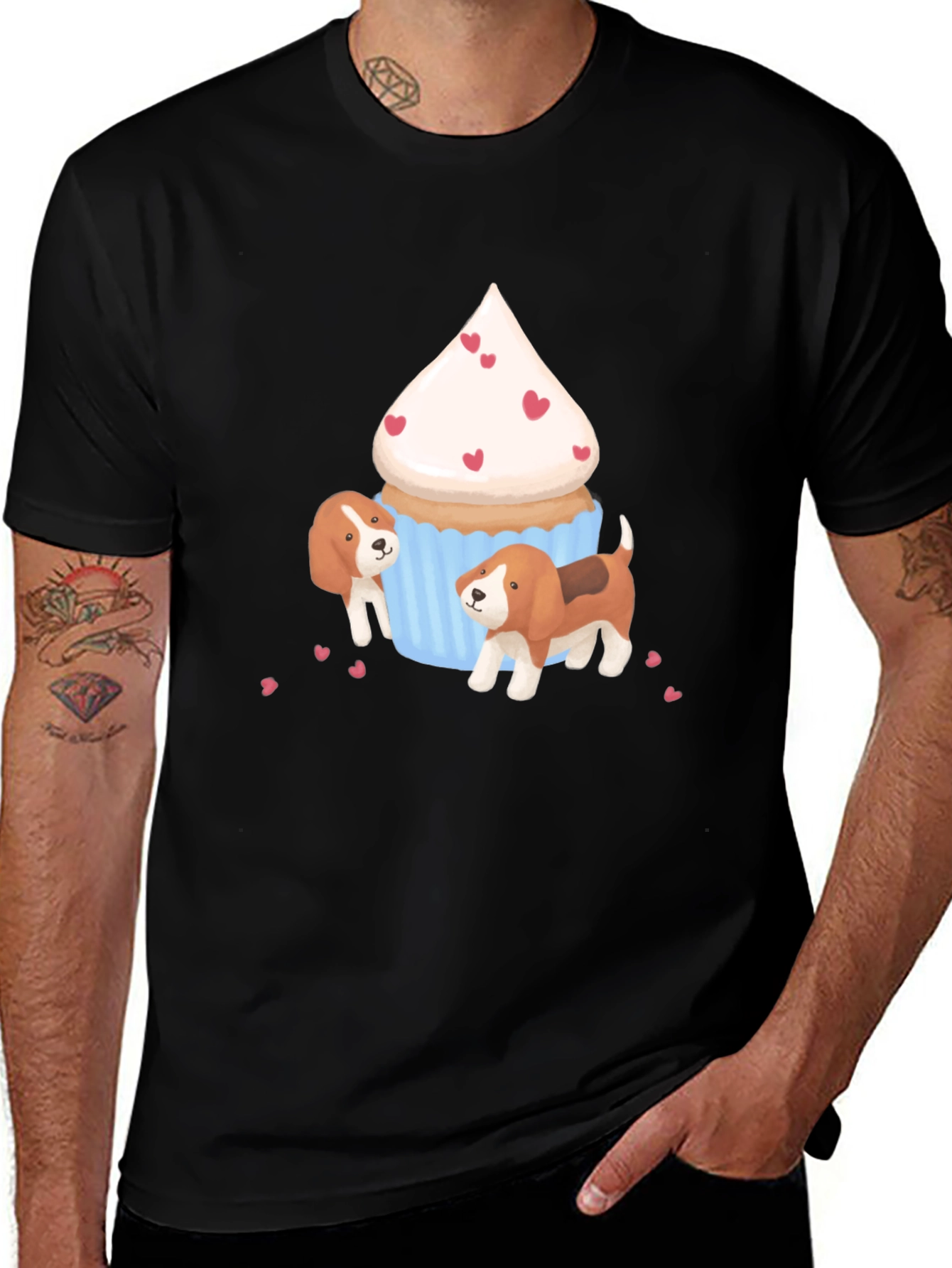 Cupcake & Beagle T-Shirt