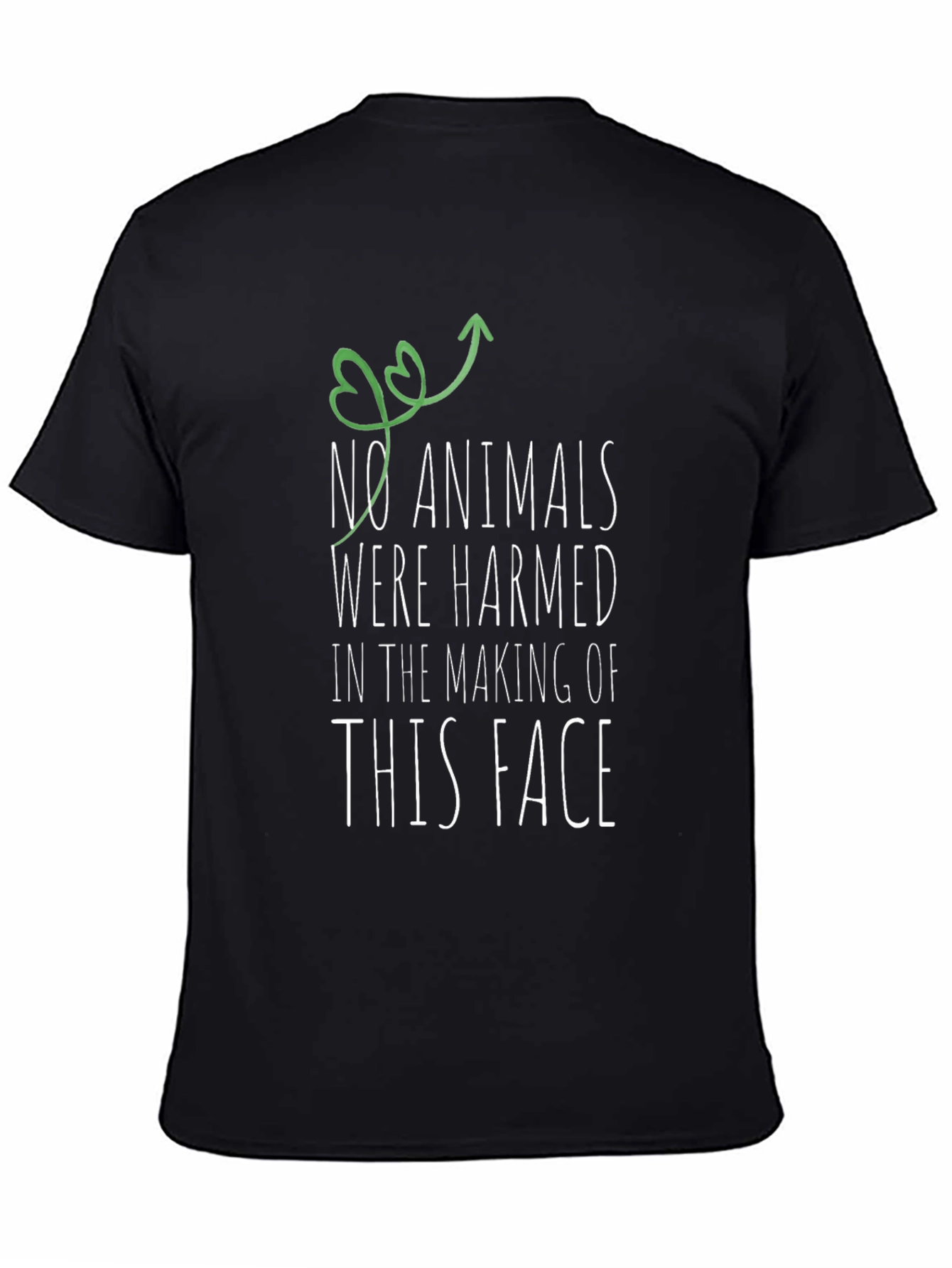 Vegan Statement T-Shirt: No Animals Harmed
