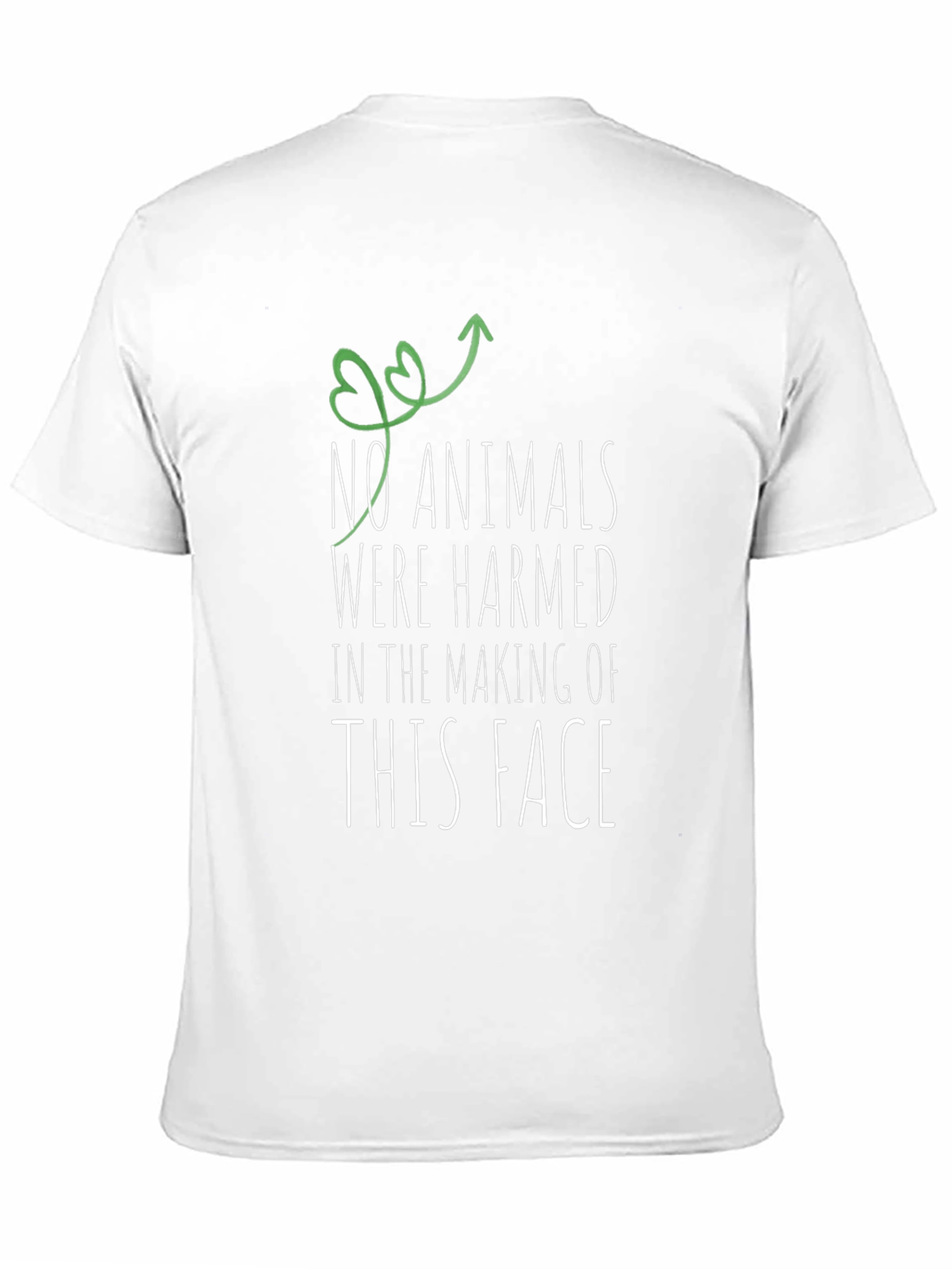 Vegan Statement T-Shirt: No Animals Harmed