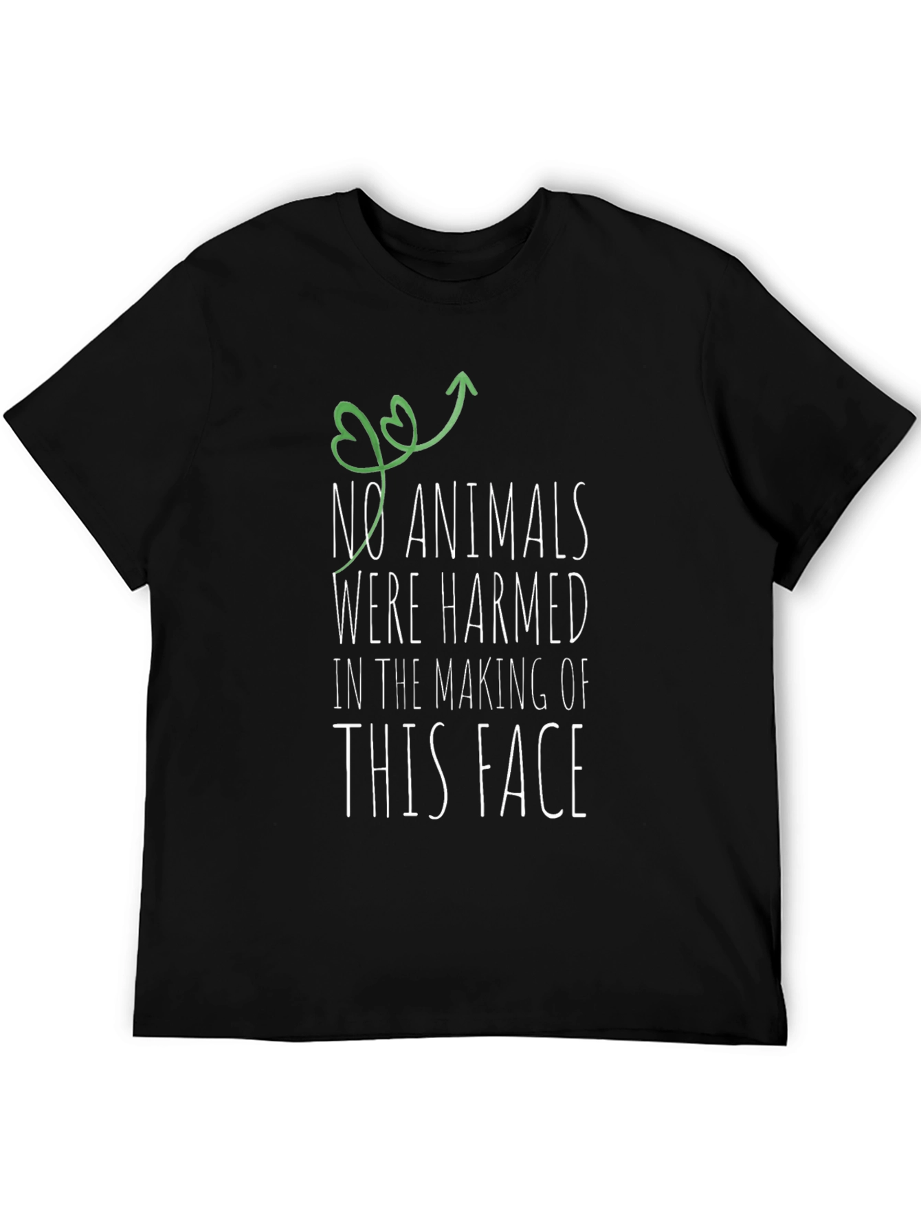 Vegan Statement T-Shirt: No Animals Harmed