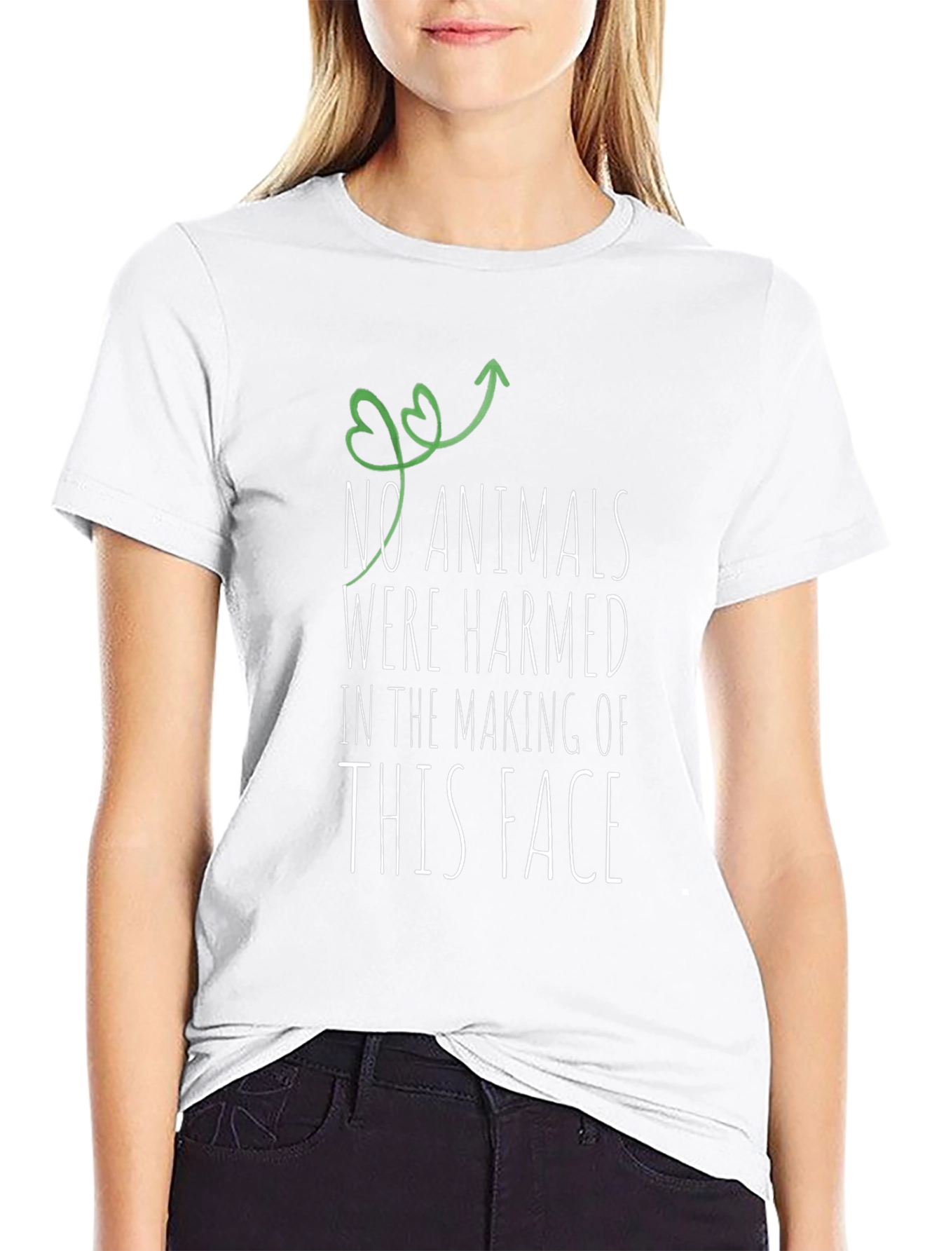 Vegan Statement T-Shirt: No Animals Harmed