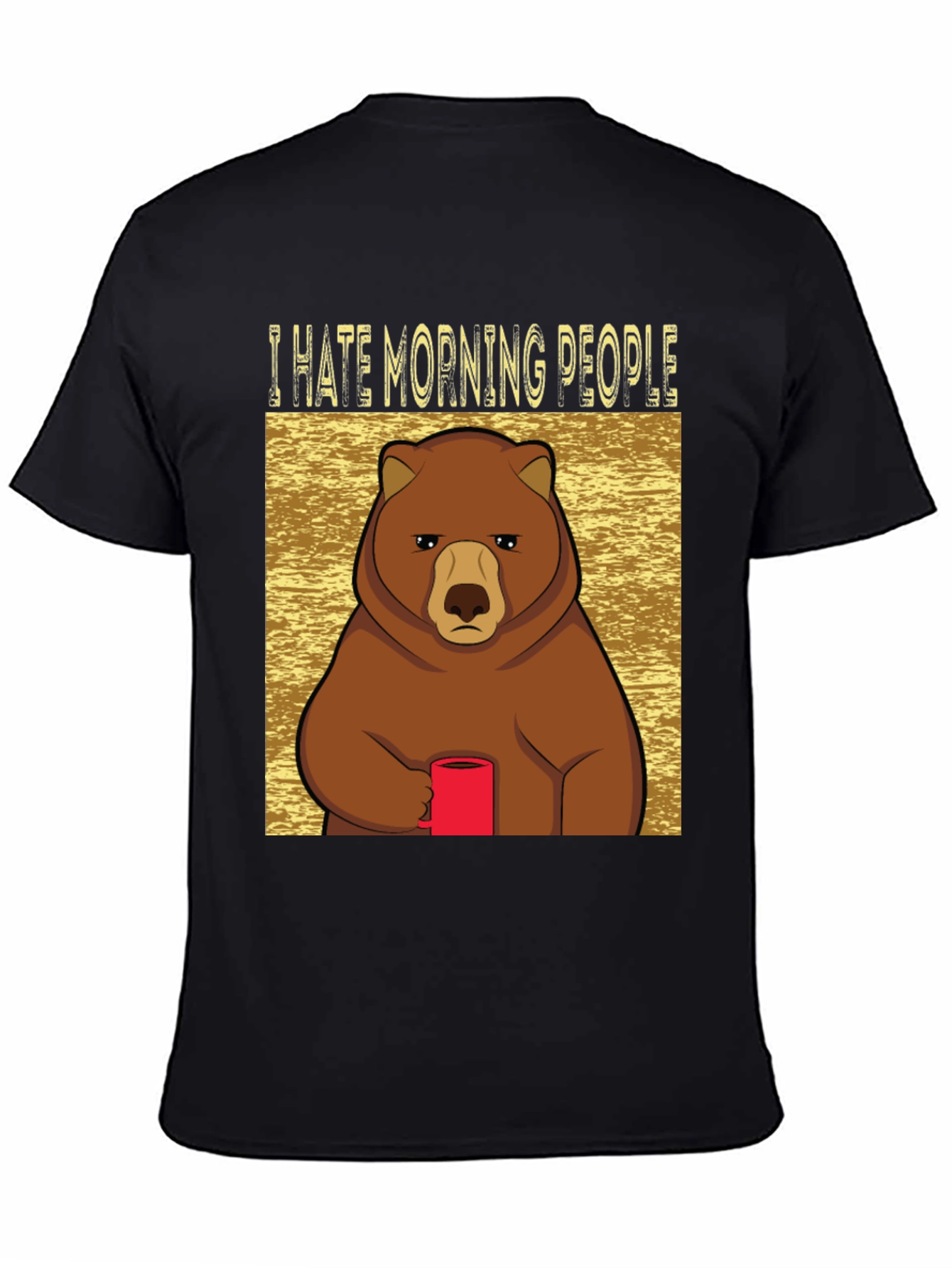 I Hate Morning People Bear T-Shirt