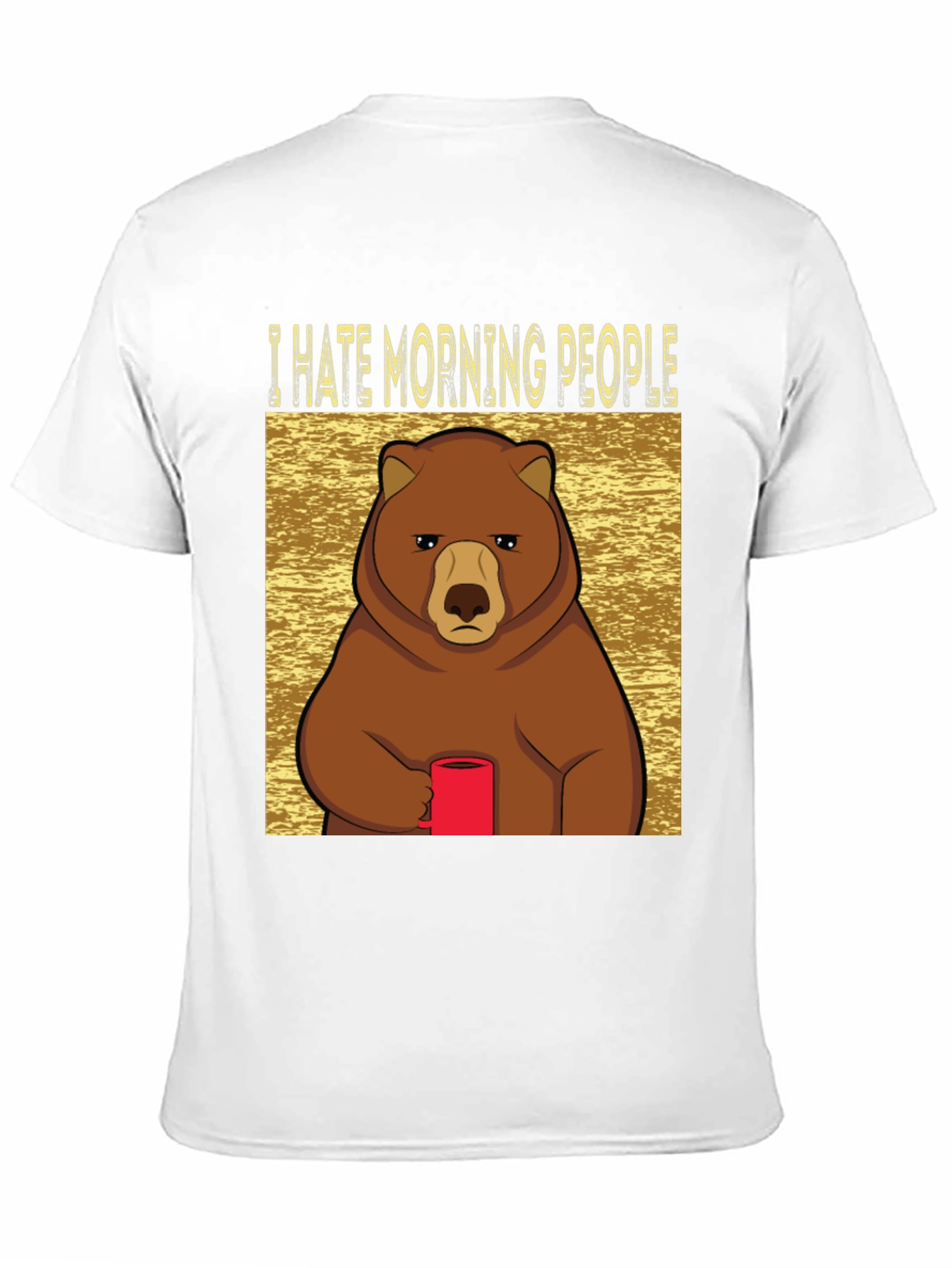 I Hate Morning People Bear T-Shirt