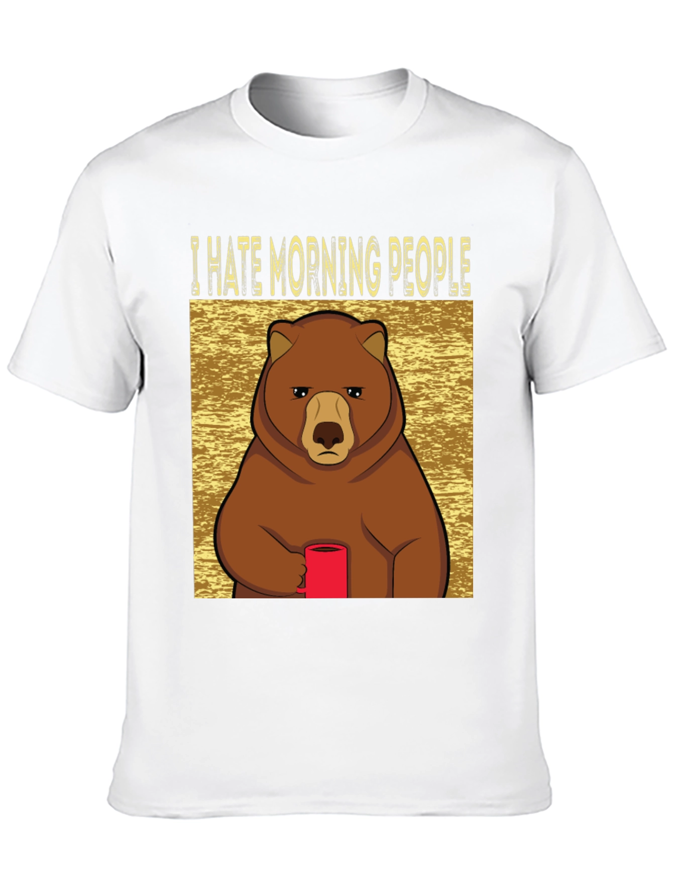 I Hate Morning People Bear T-Shirt
