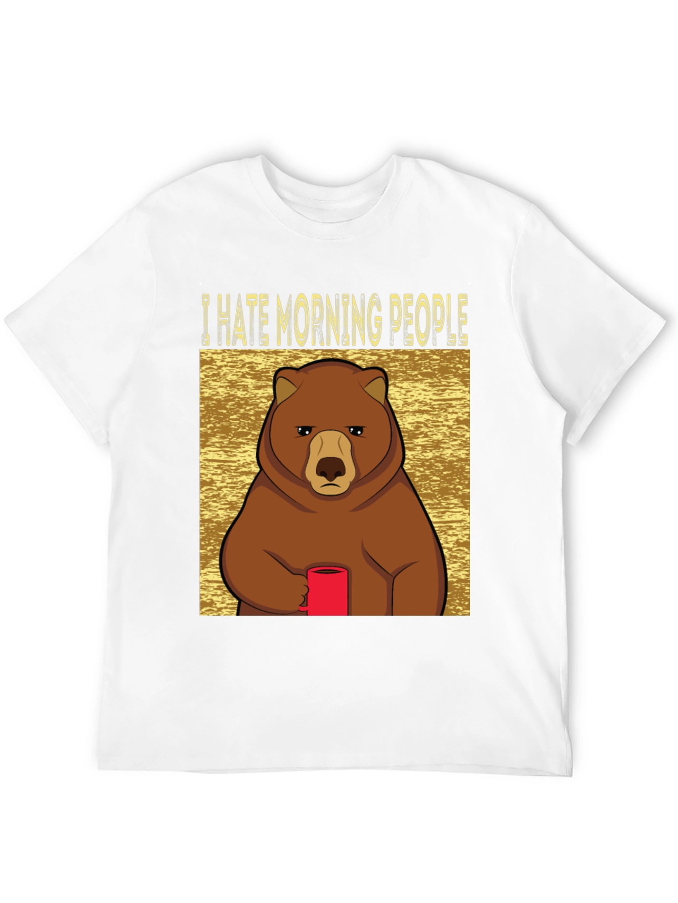 I Hate Morning People Bear T-Shirt