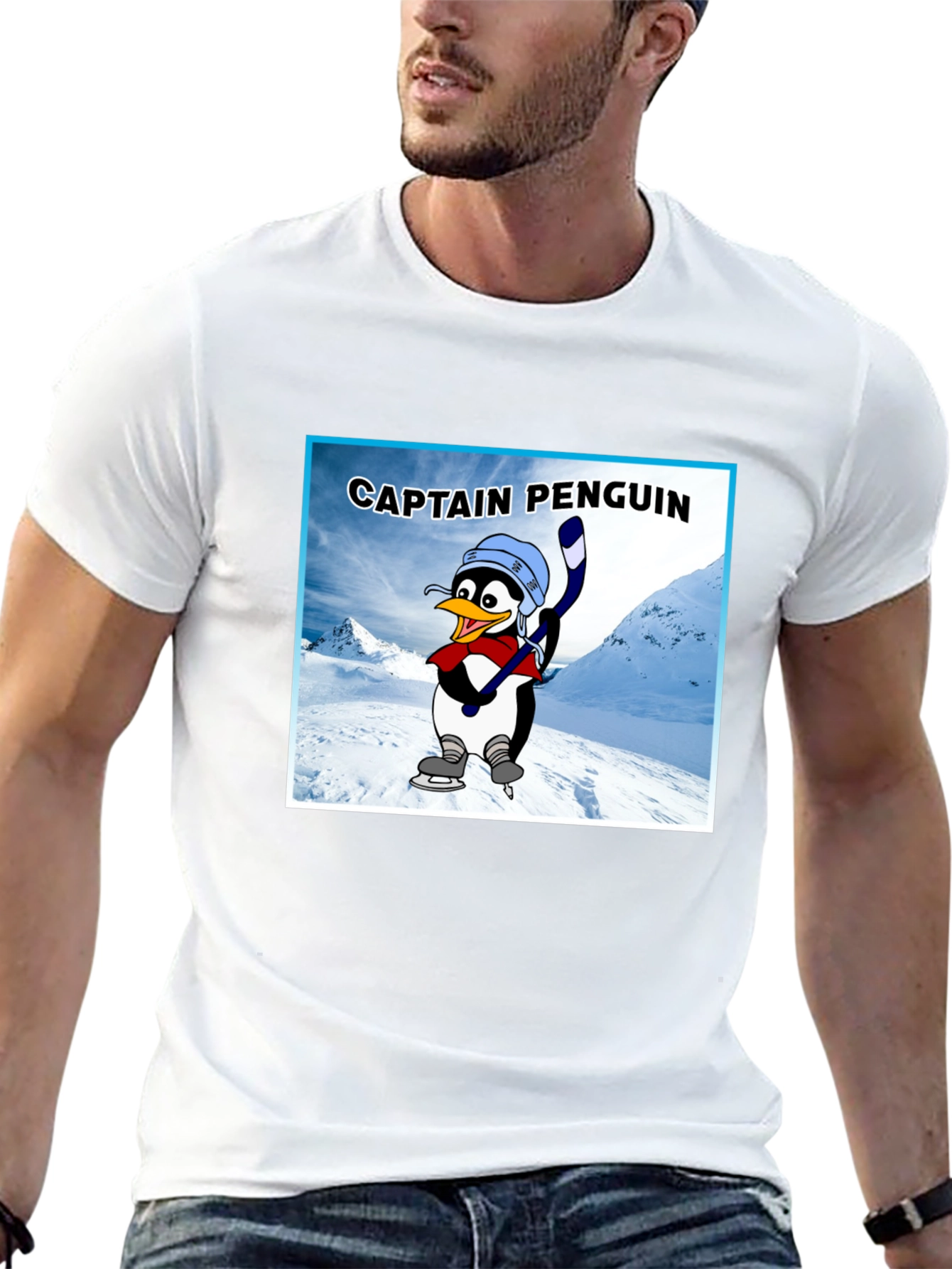 Captain Penguin Graphic T-Shirt