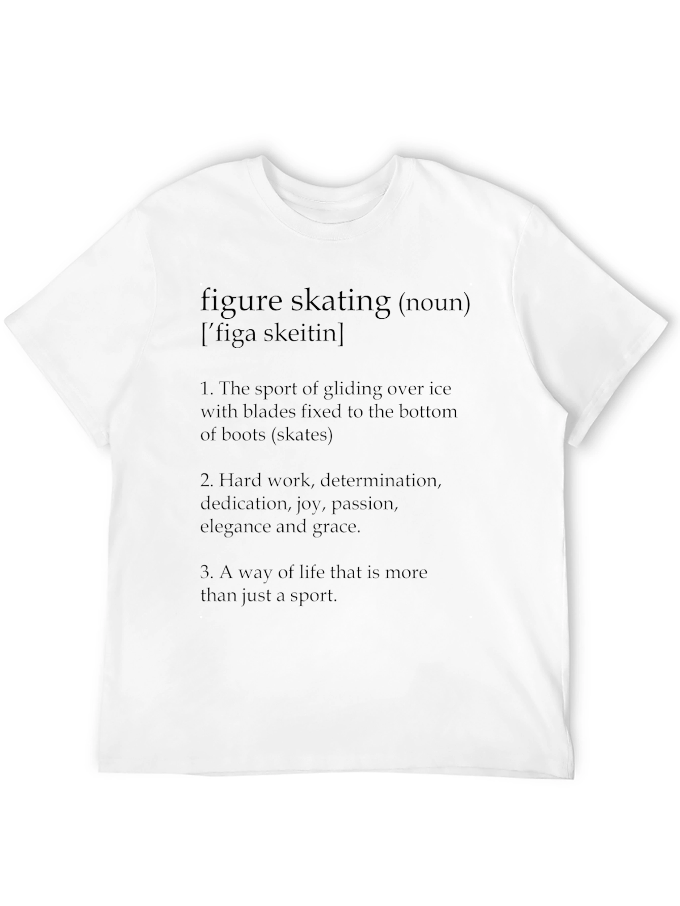 Figure Skating Definition Graphic T-Shirt