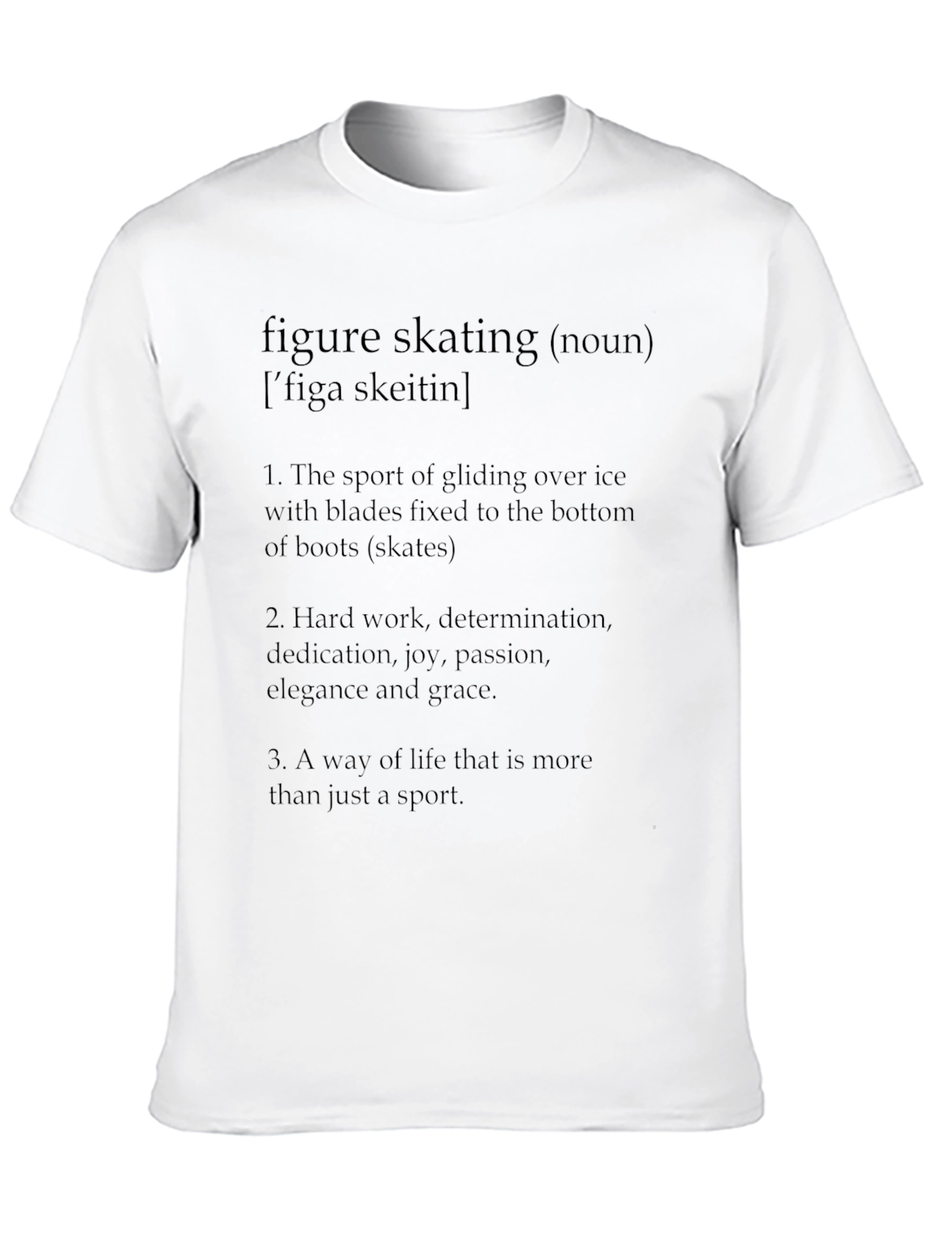 Figure Skating Definition Graphic T-Shirt