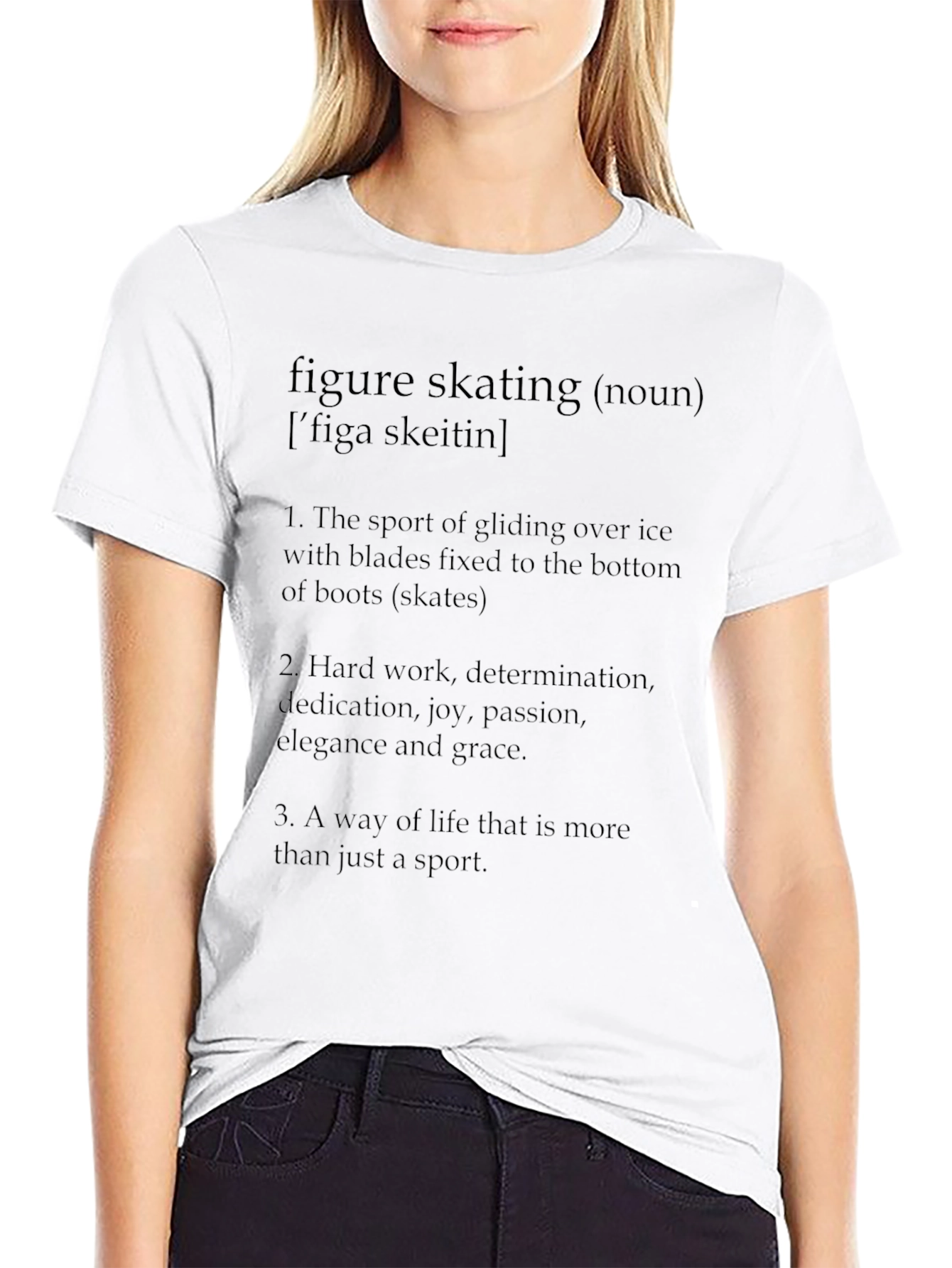 Figure Skating Definition Graphic T-Shirt