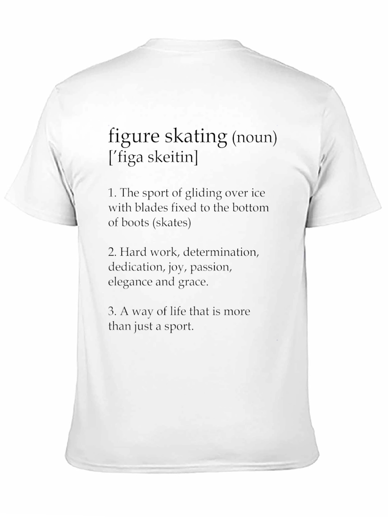 Figure Skating Definition Graphic T-Shirt
