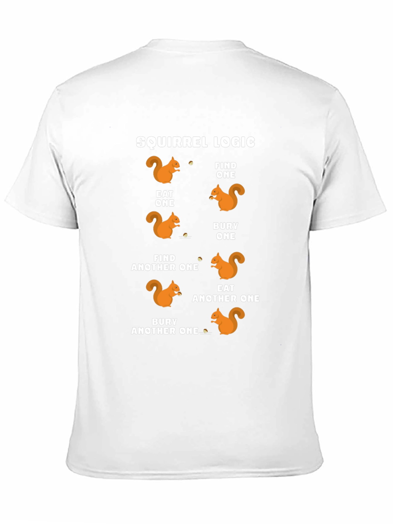 Squirrel Logic T-Shirt Funny Animal Graphic Tee