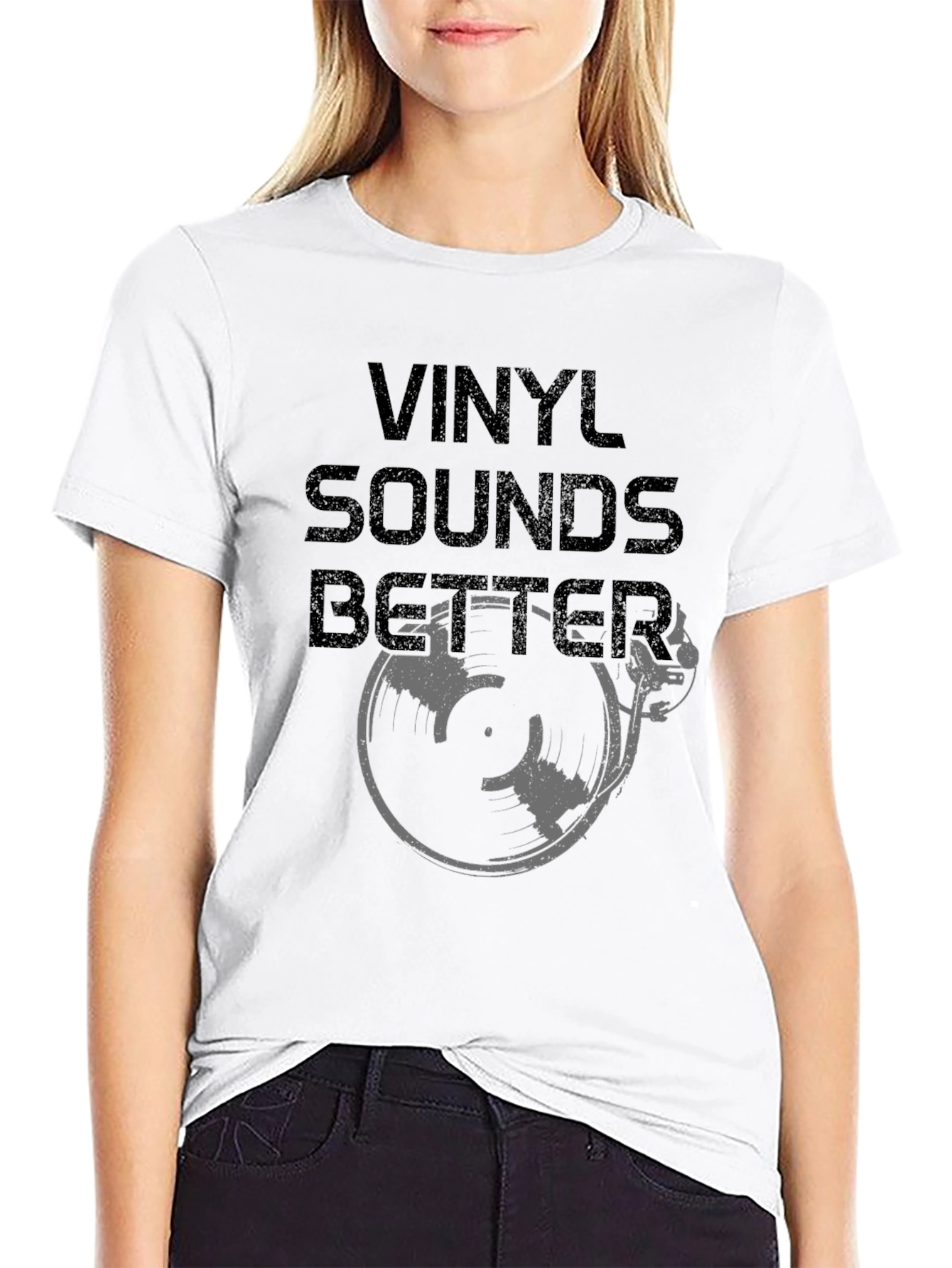 Vinyl Sounds Better Graphic T-Shirt