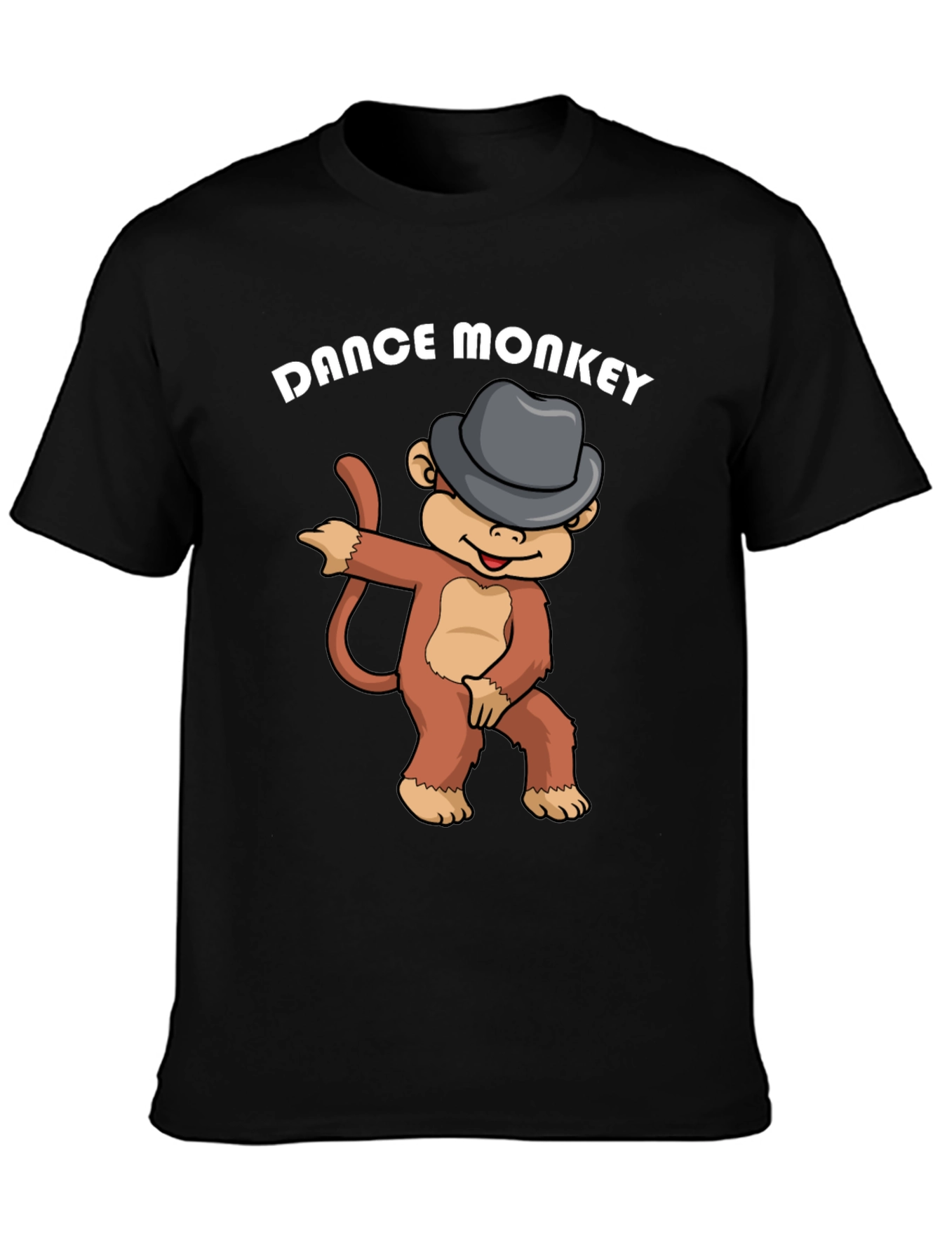 Dance Monkey Graphic Tee - Fun Cartoon Shirt