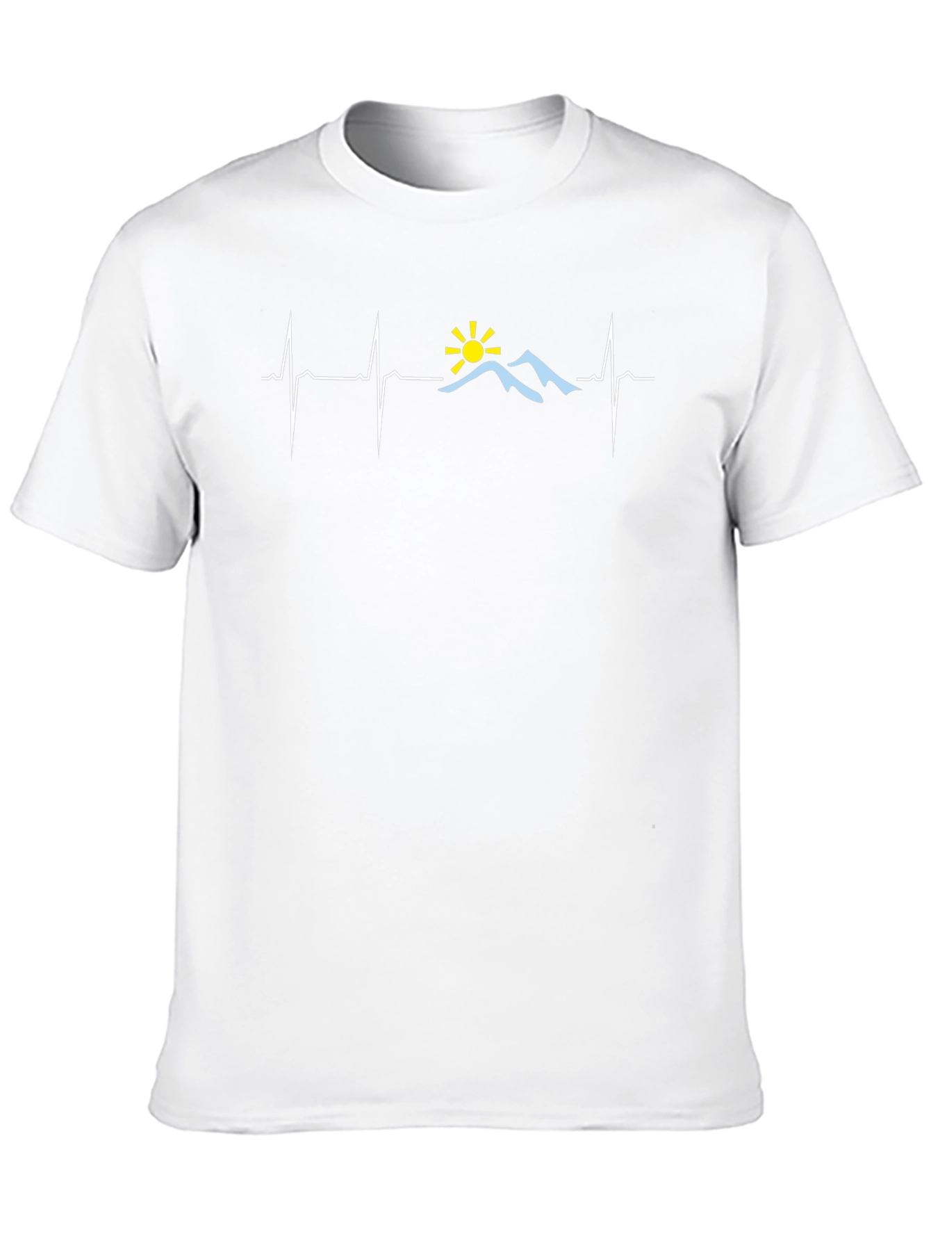 Mountain Heartbeat Graphic Tee - Black
