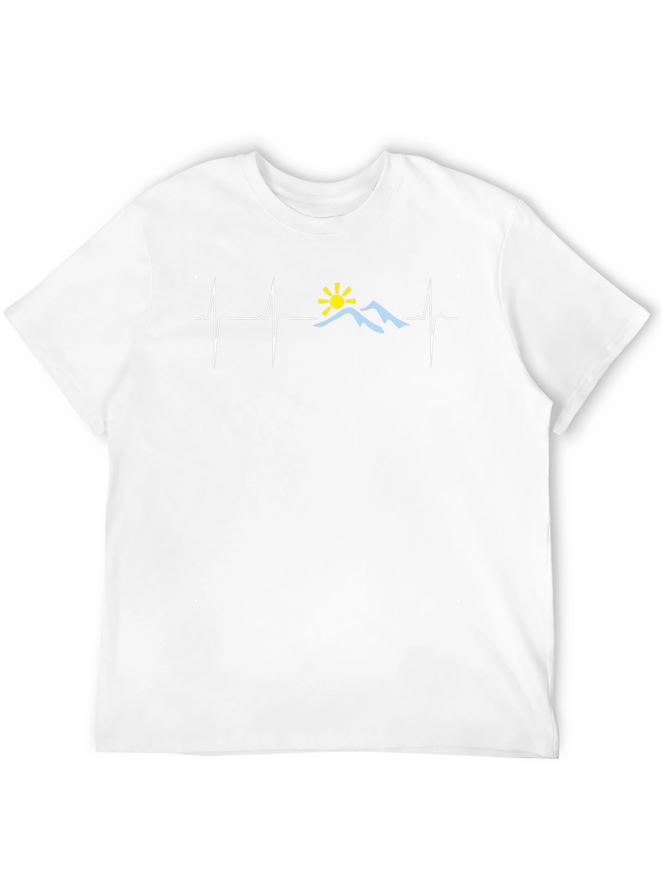Mountain Heartbeat Graphic Tee - Black