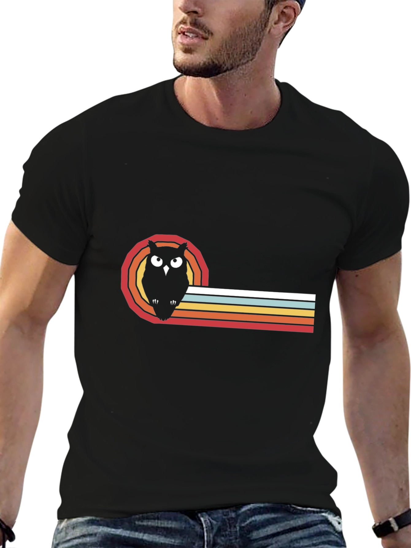 Retro Owl Graphic Tee - Cool Bird Lover T-Shirt