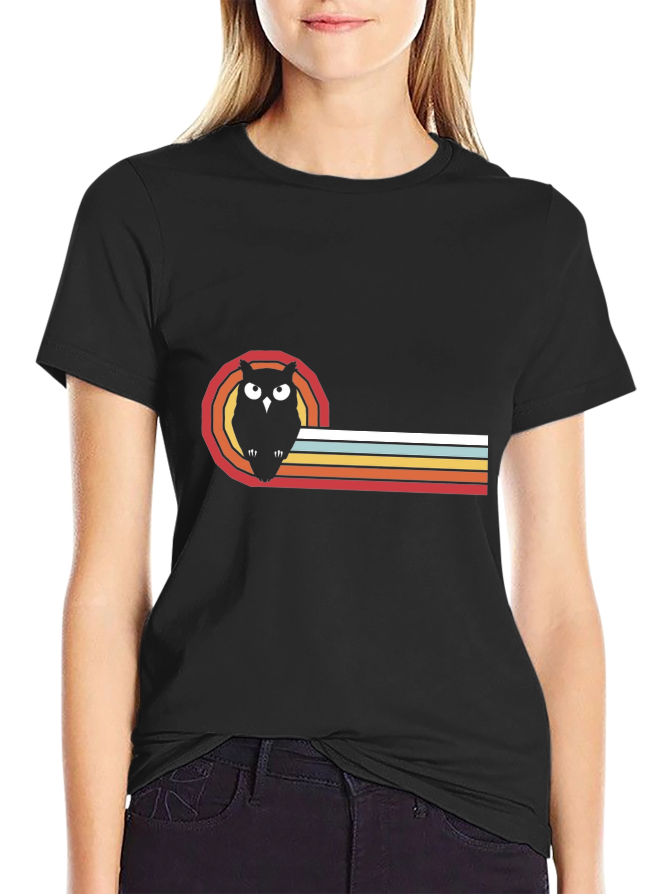 Retro Owl Graphic Tee - Cool Bird Lover T-Shirt