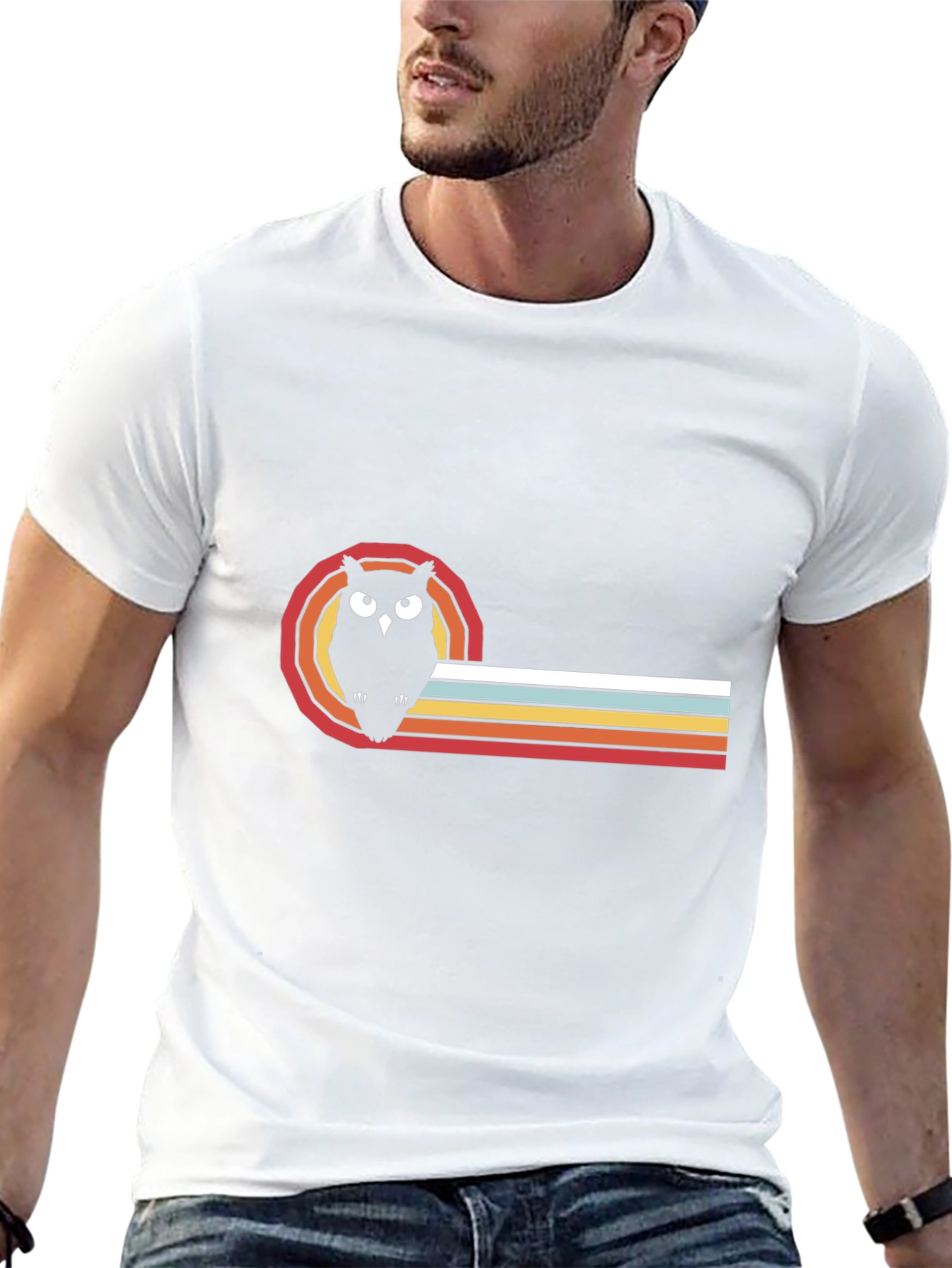 Retro Owl Graphic Tee - Cool Bird Lover T-Shirt