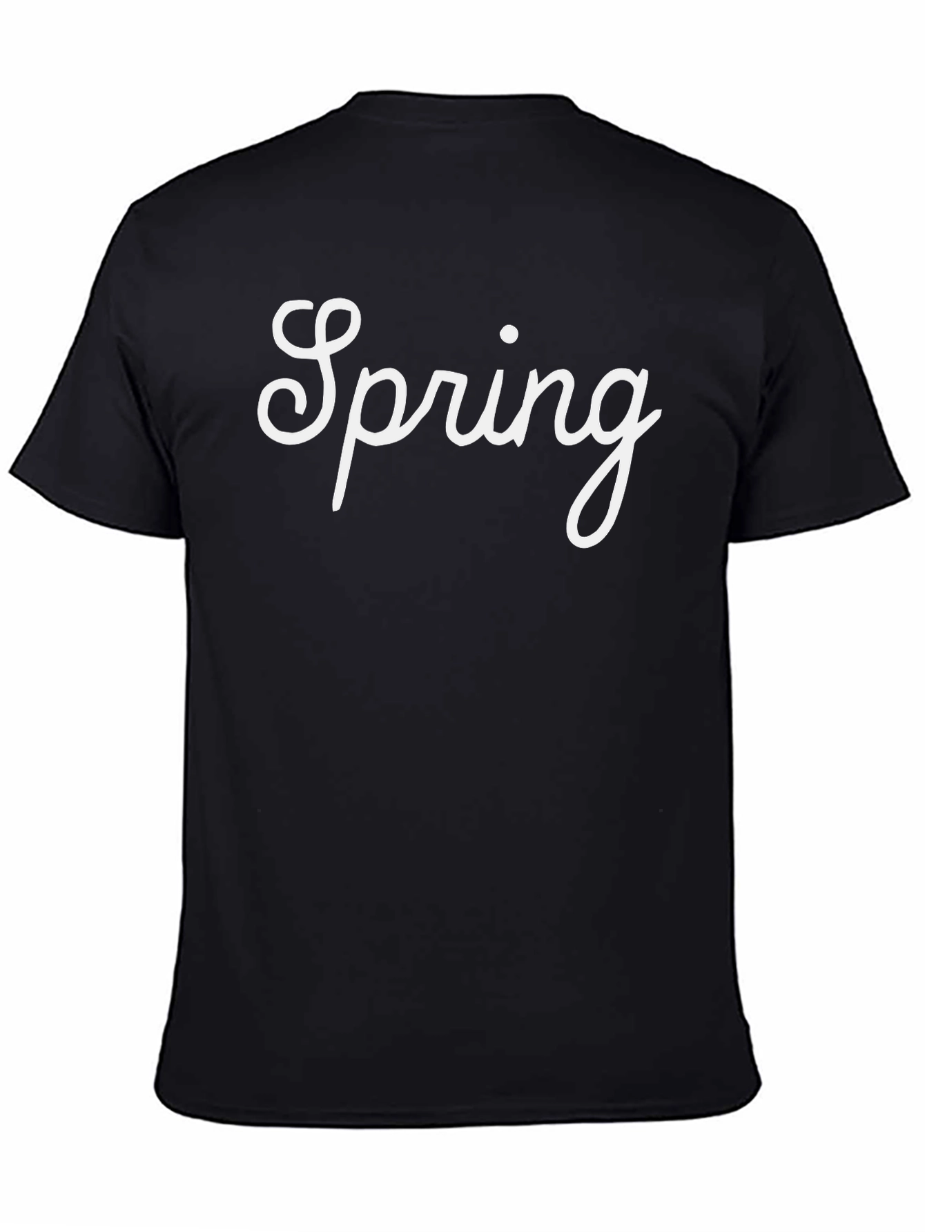 Spring Graphic Tee - Stylish Black T-Shirt