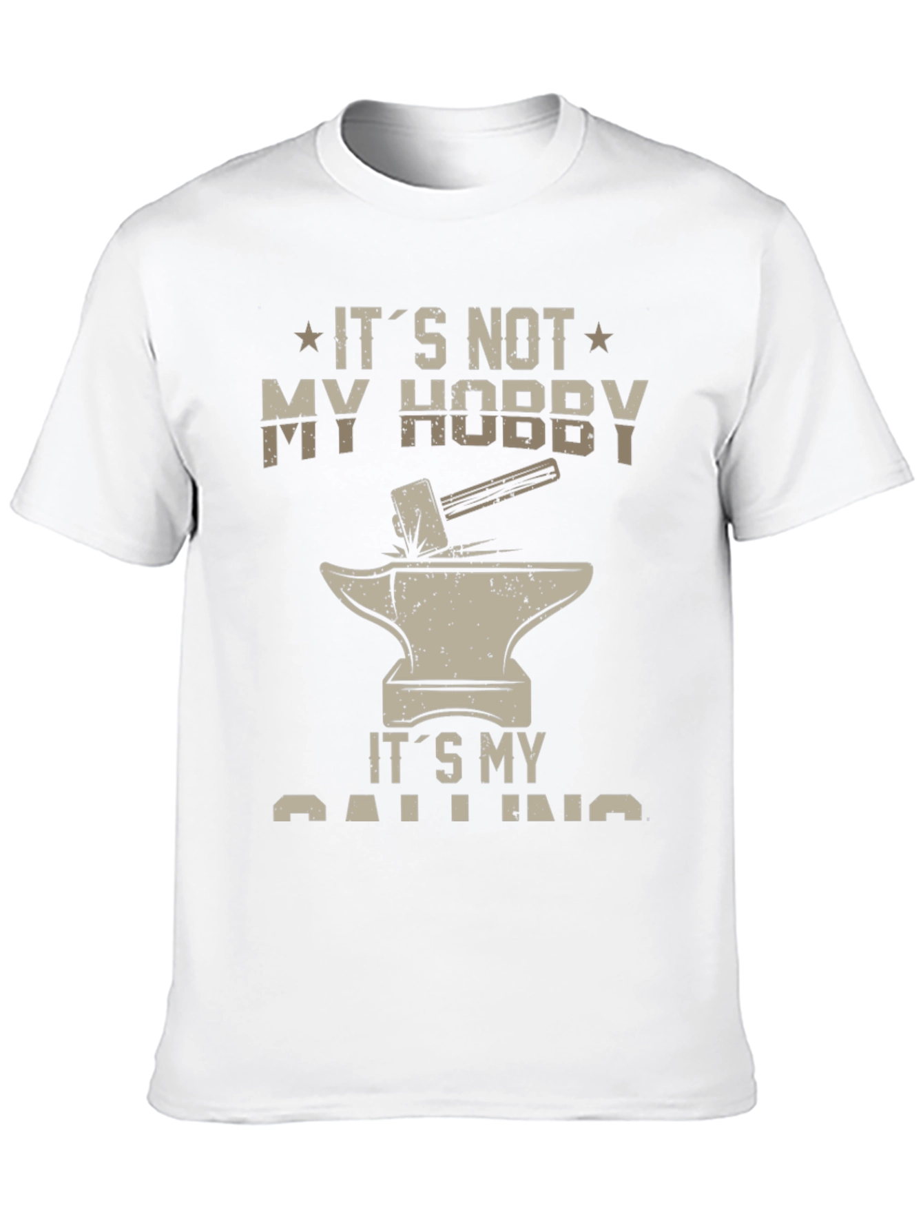 Blacksmith Calling T-Shirt - Hammer and Anvil Design