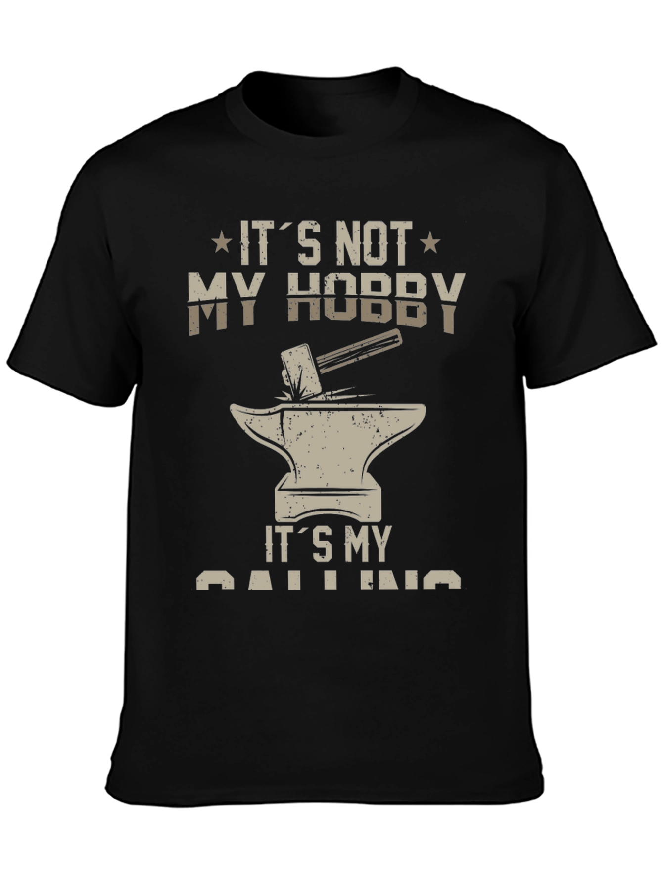 Blacksmith Calling T-Shirt - Hammer and Anvil Design