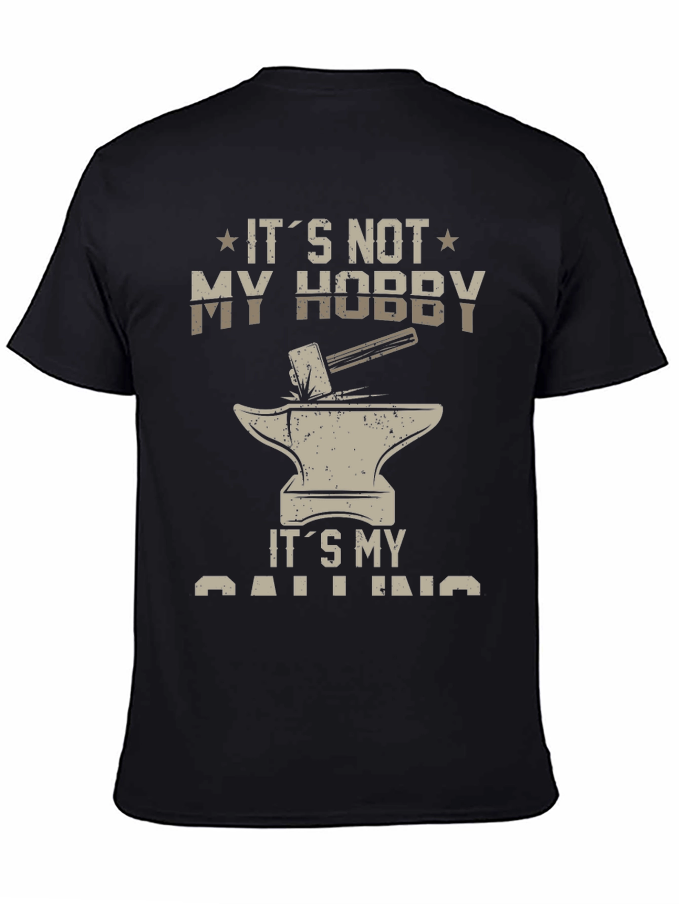 Blacksmith Calling T-Shirt - Hammer and Anvil Design