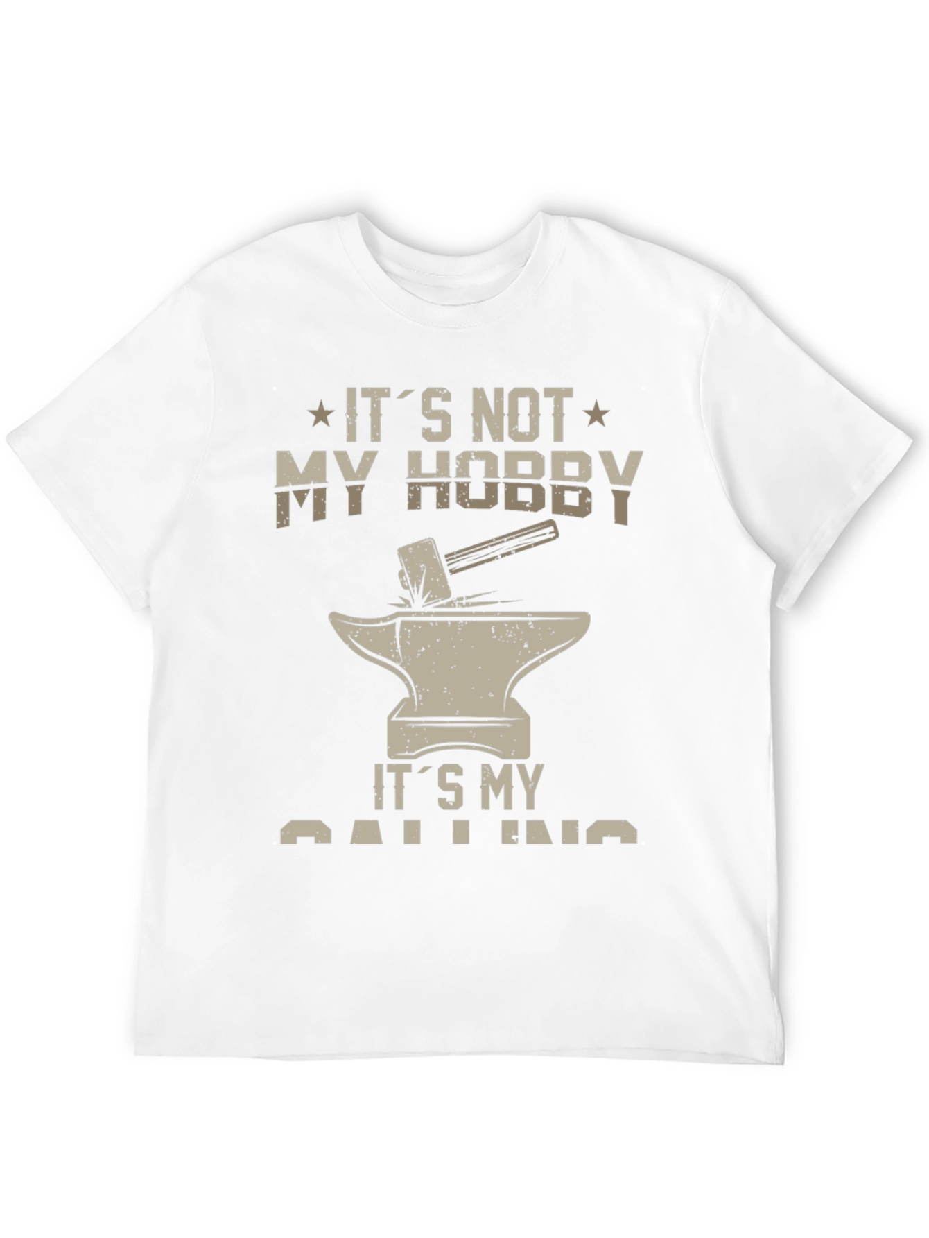 Blacksmith Calling T-Shirt - Hammer and Anvil Design