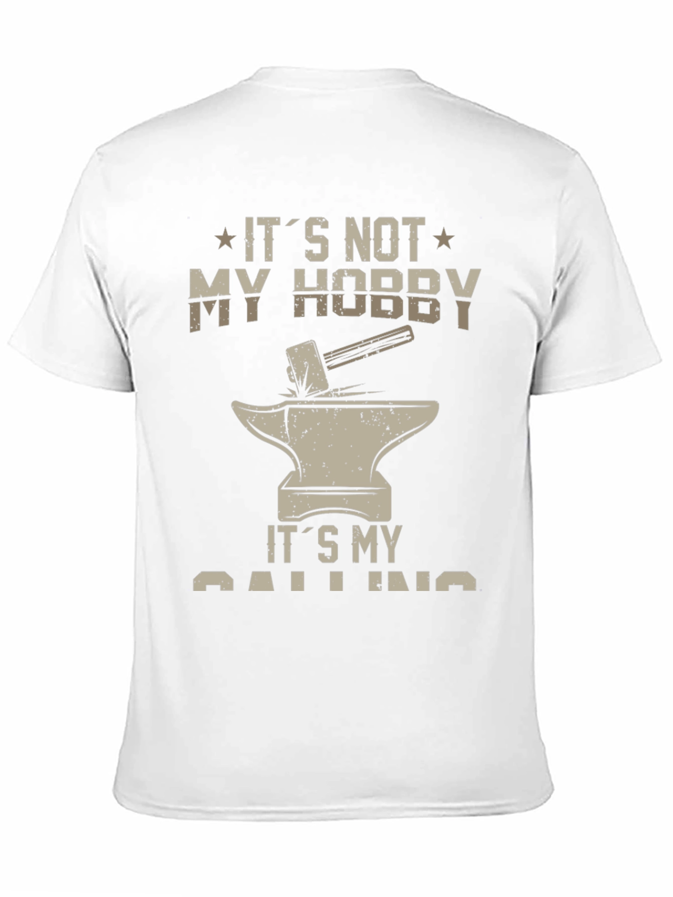 Blacksmith Calling T-Shirt - Hammer and Anvil Design