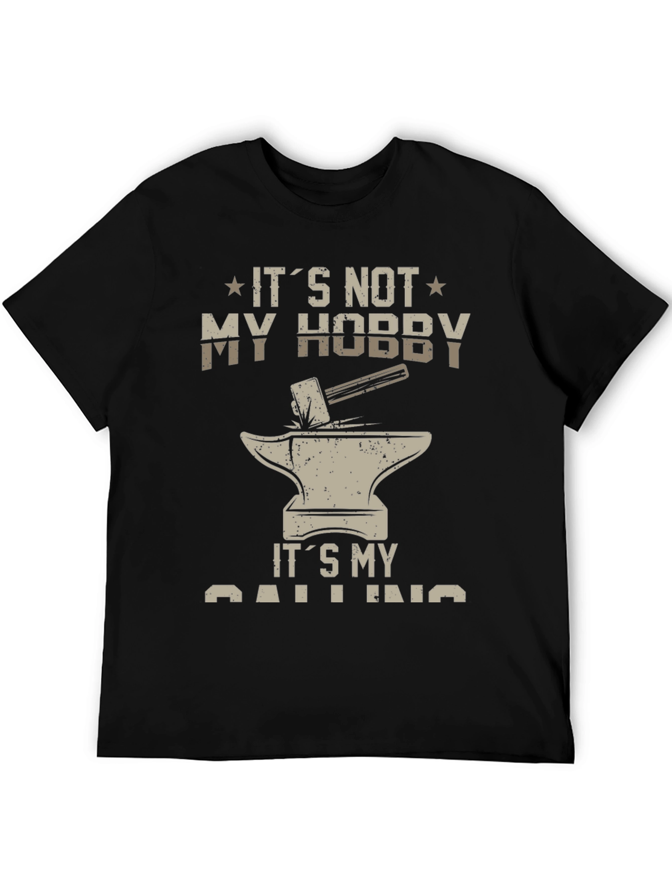 Blacksmith Calling T-Shirt - Hammer and Anvil Design