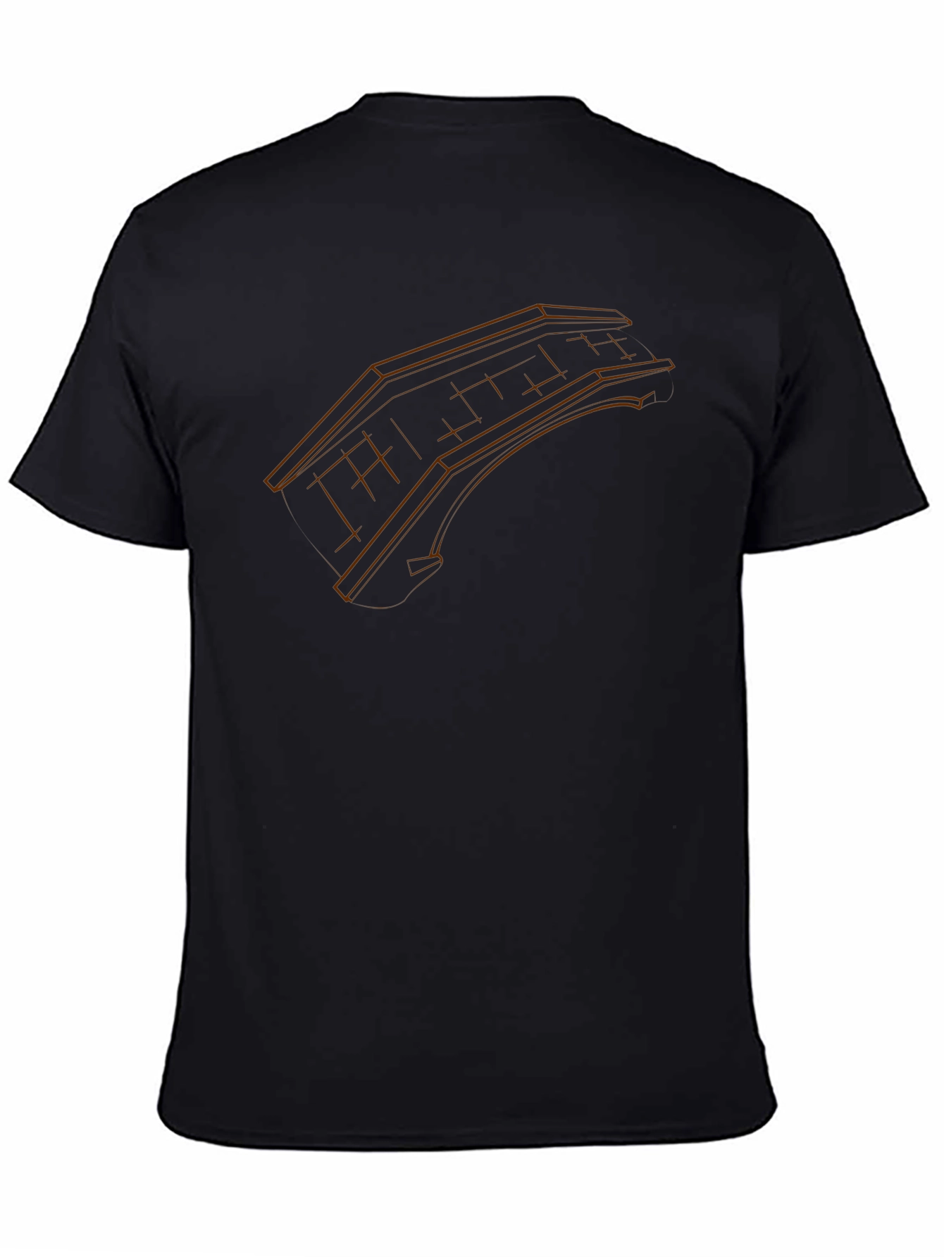Abstract Bridge Graphic Tee - Black