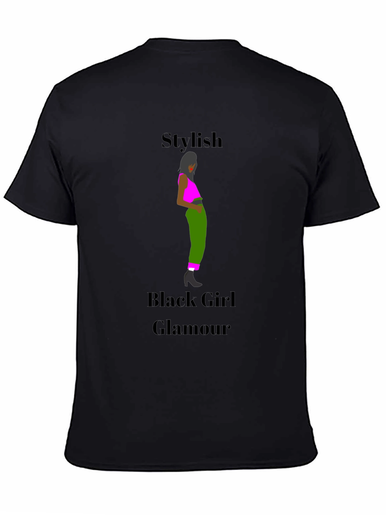 Stylish Black Girl Glamour T-Shirt