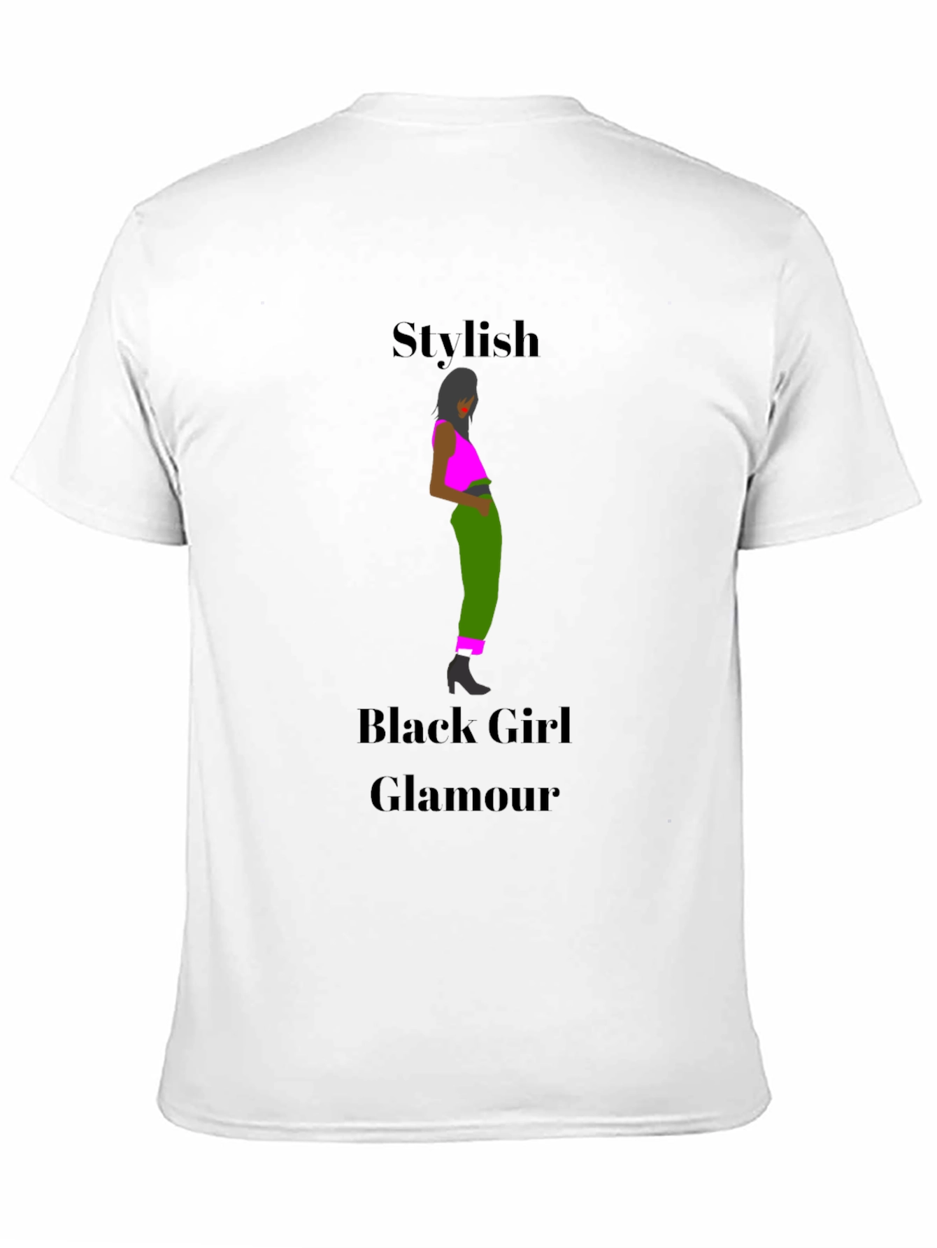 Stylish Black Girl Glamour T-Shirt