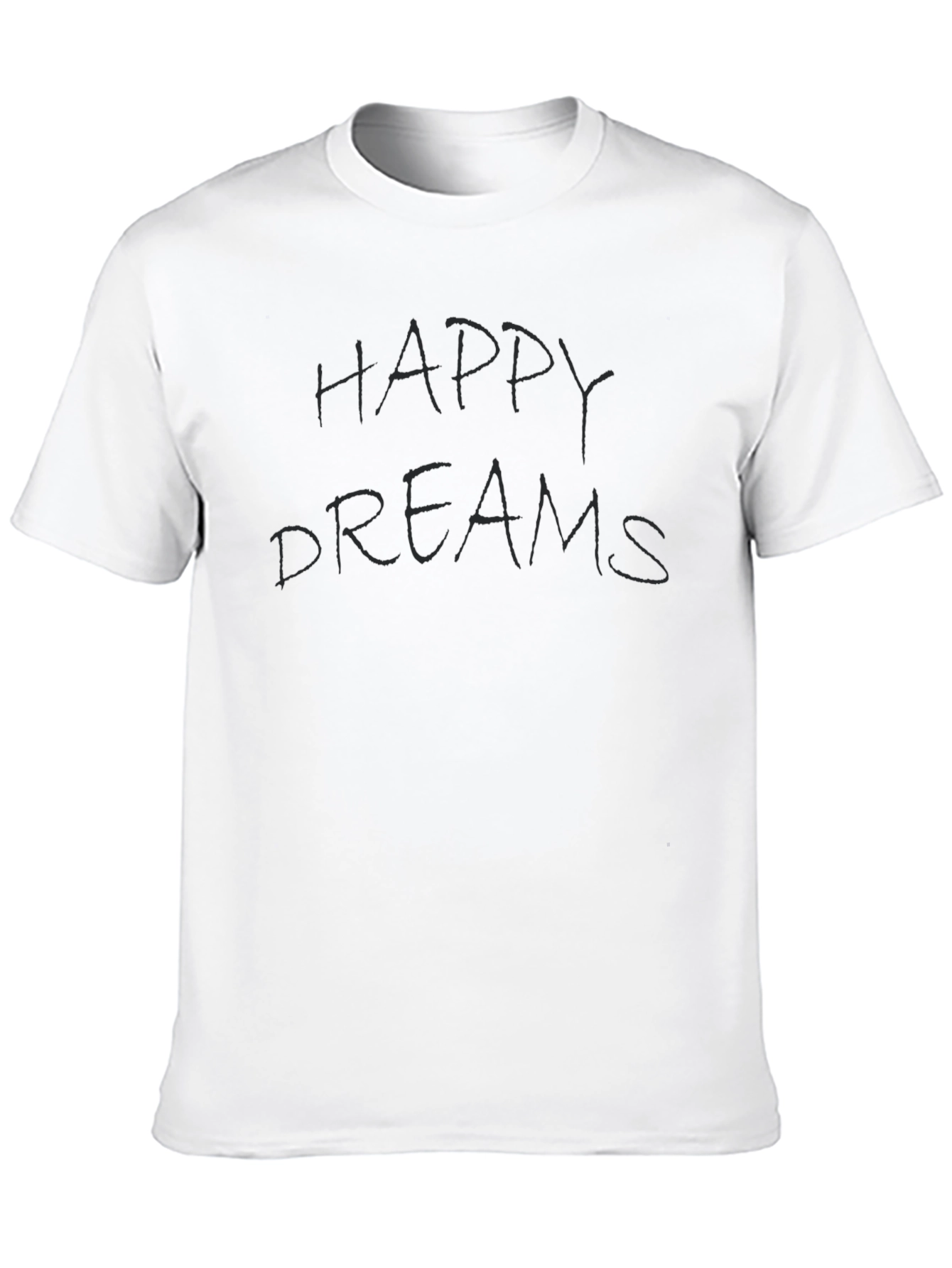 Happy Dreams Black Graphic T-Shirt
