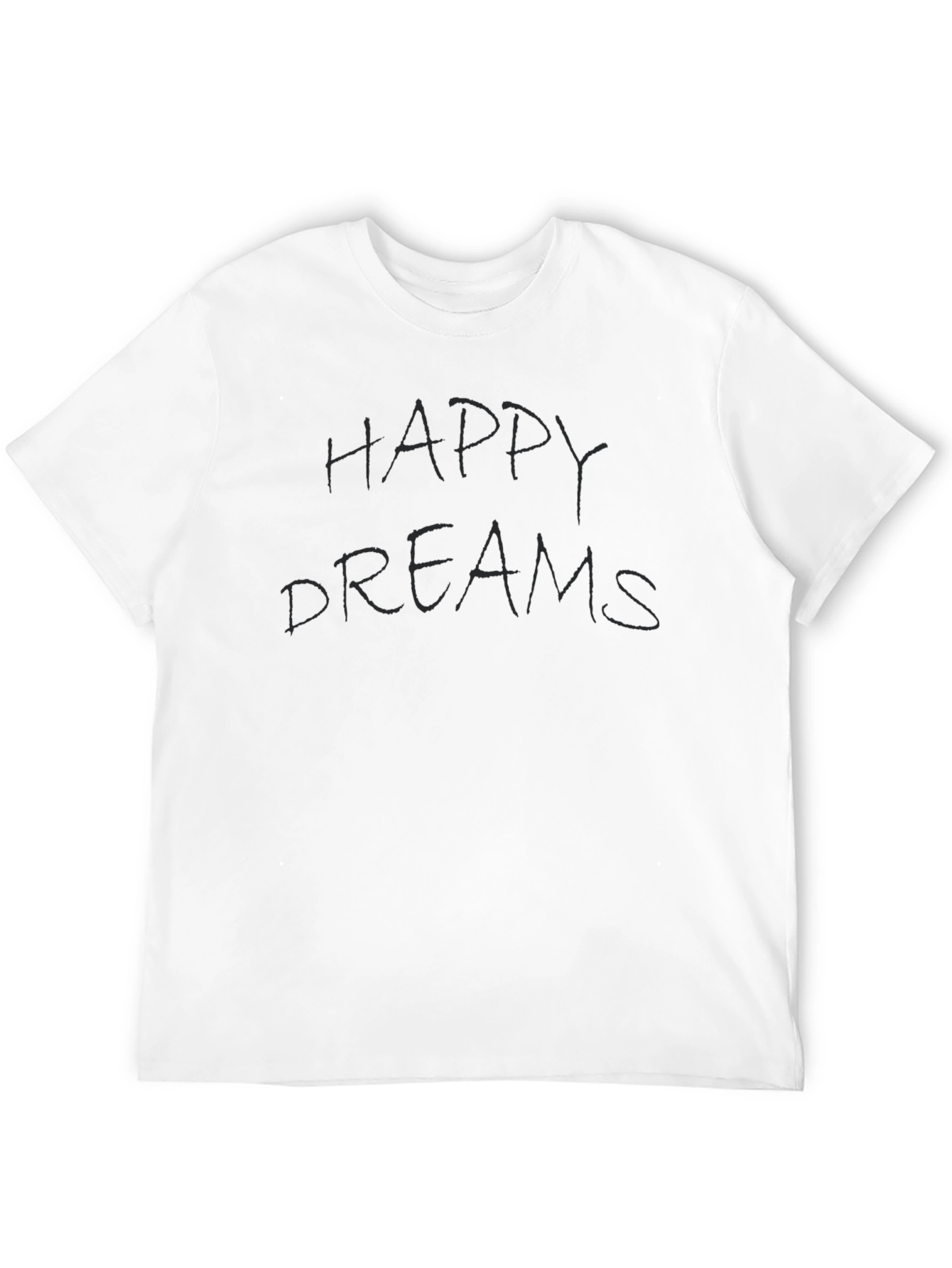 Happy Dreams Black Graphic T-Shirt