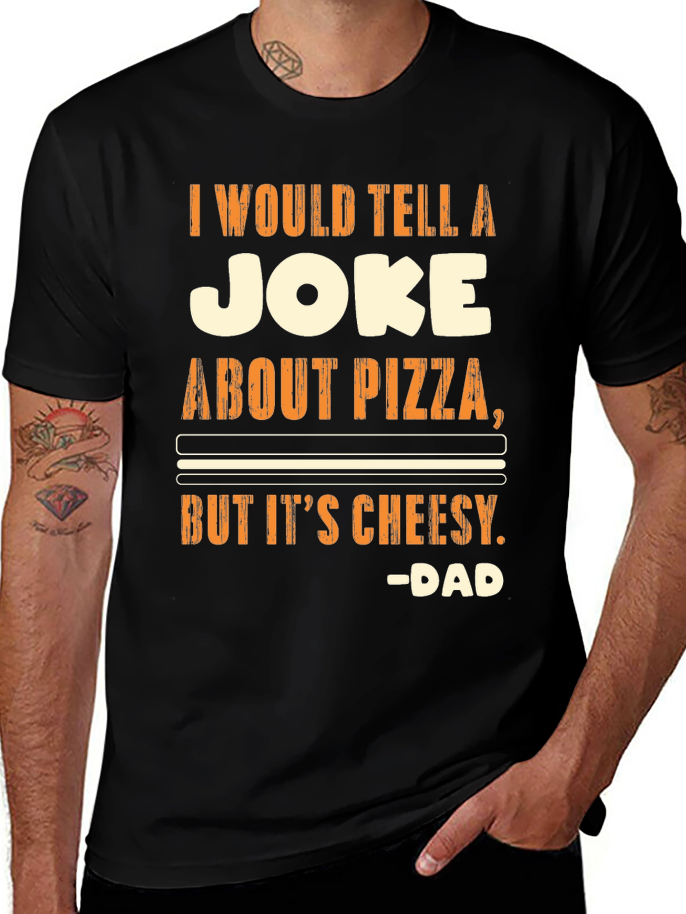 Funny Pizza Joke T-Shirt - Cheesy Dad Humor