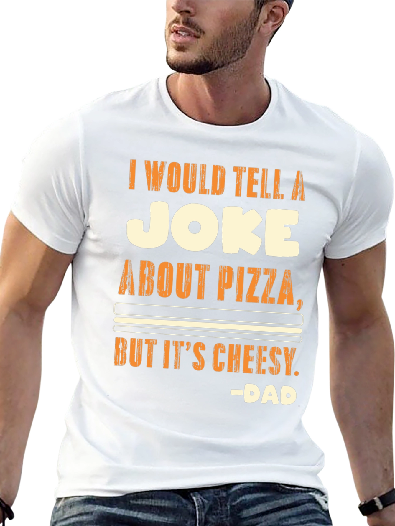 Funny Pizza Joke T-Shirt - Cheesy Dad Humor