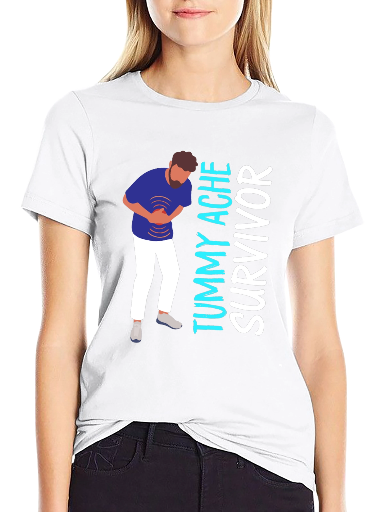 Tummy Ache Survivor Graphic T-Shirt