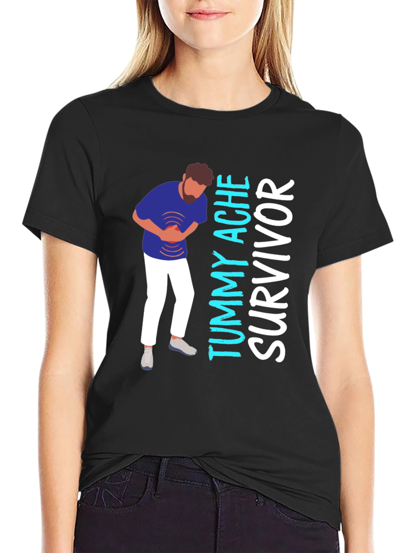 Tummy Ache Survivor Graphic T-Shirt