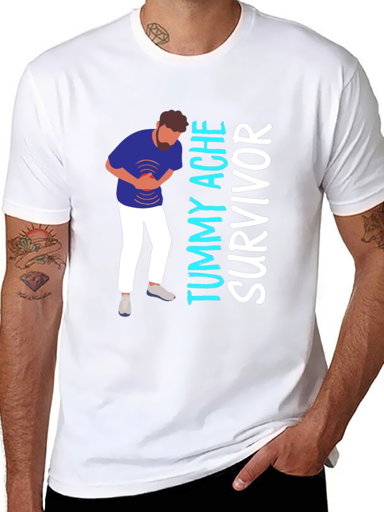 Tummy Ache Survivor Graphic T-Shirt