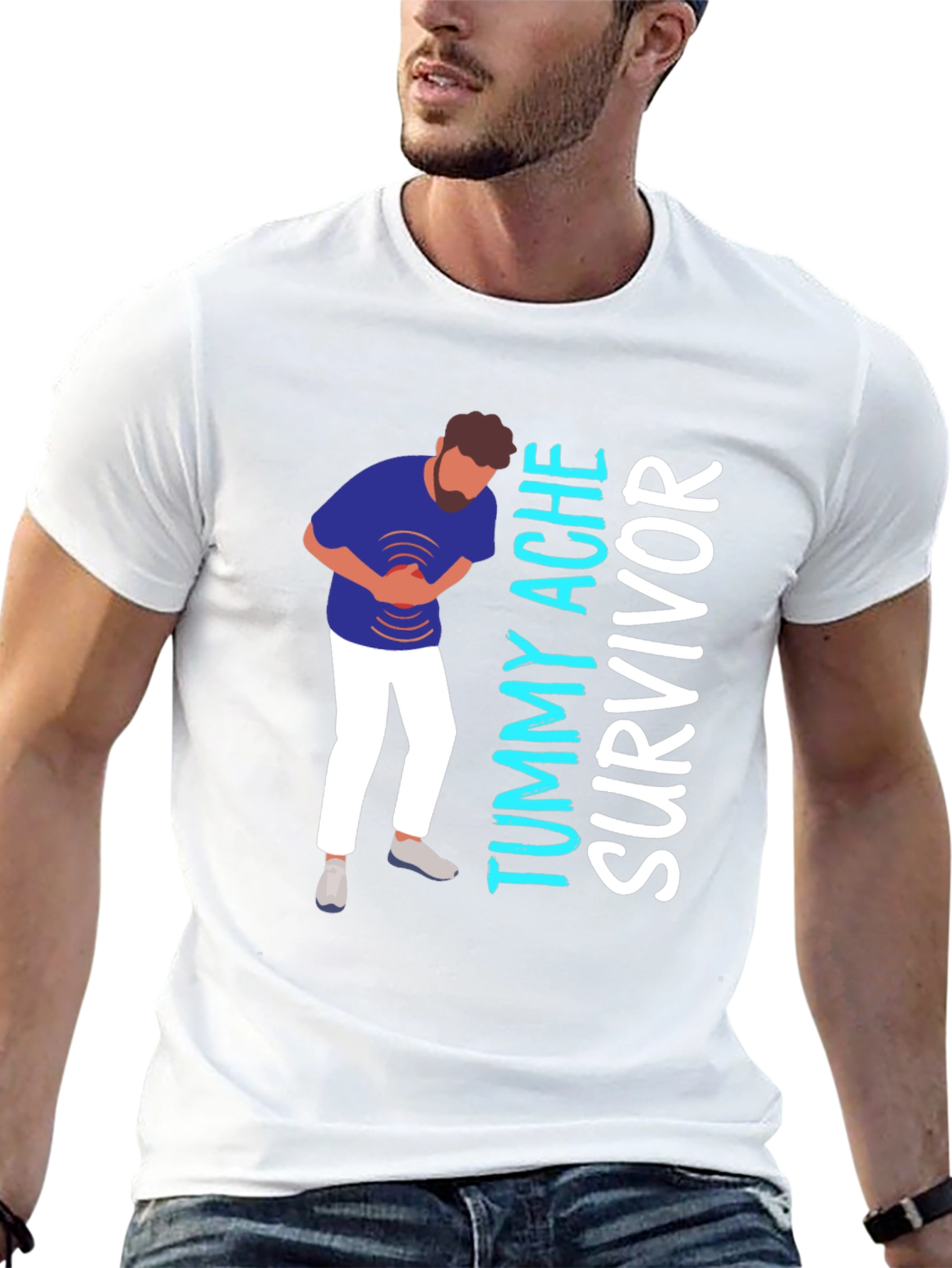 Tummy Ache Survivor Graphic T-Shirt