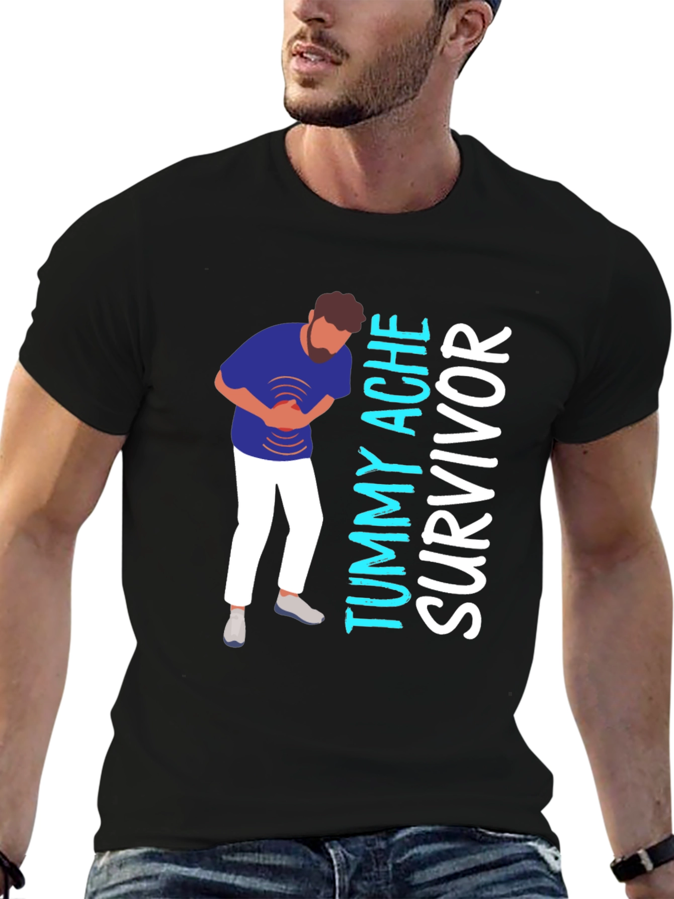 Tummy Ache Survivor Graphic T-Shirt