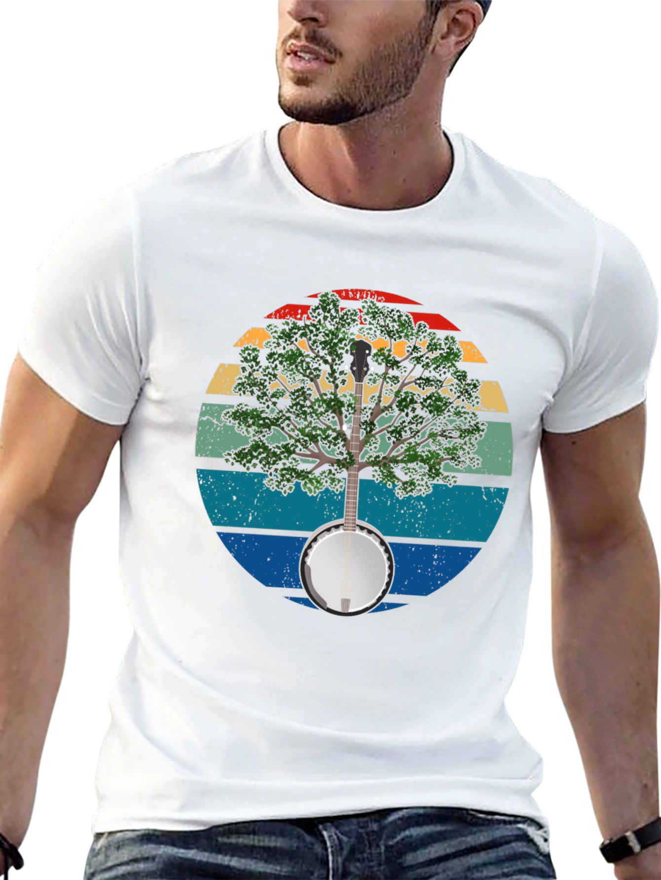 Banjo Tree Graphic T-Shirt