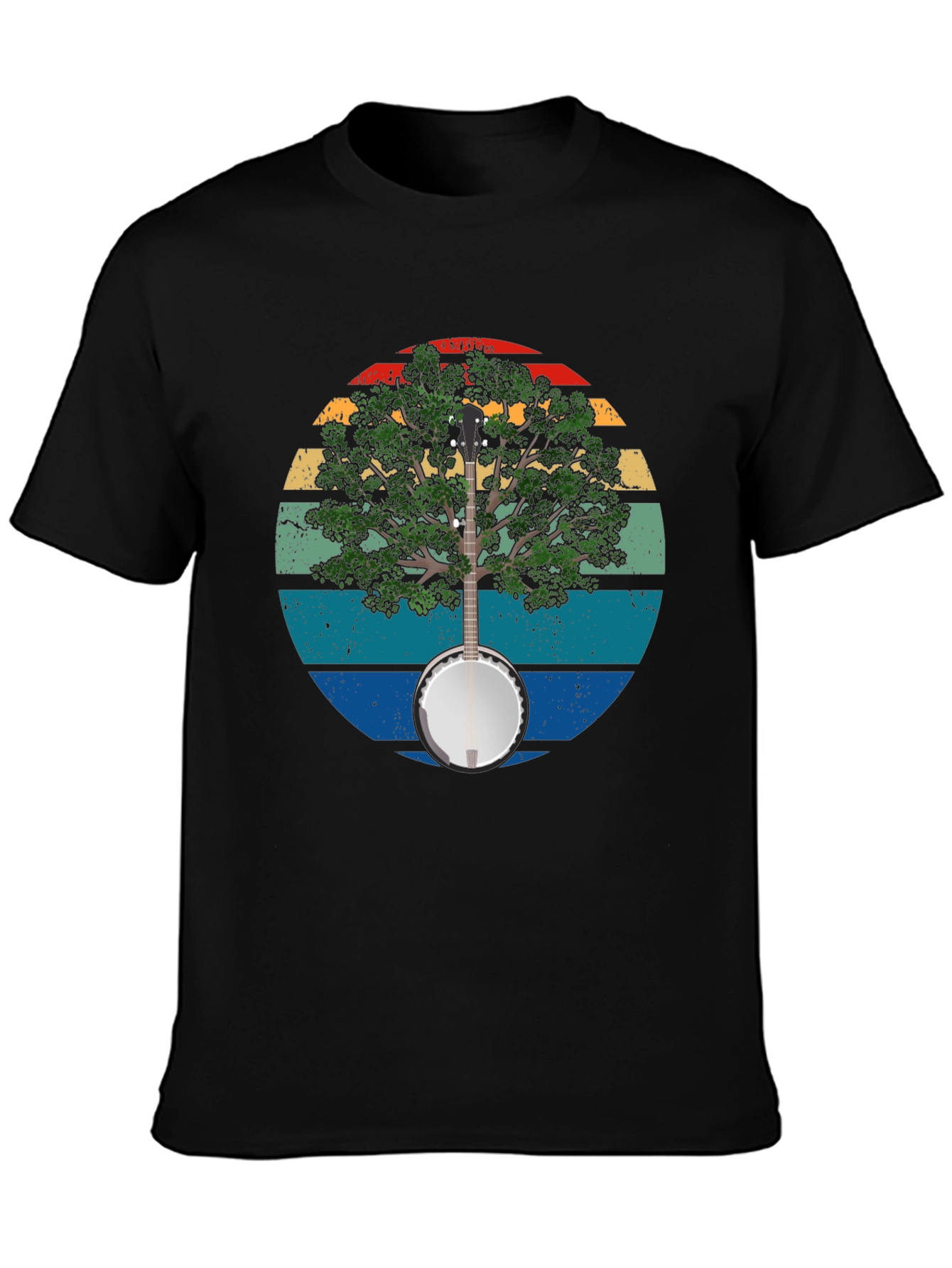 Banjo Tree Graphic T-Shirt