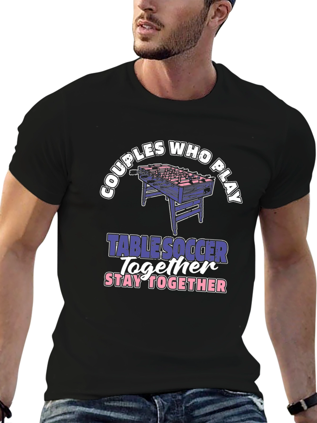 Couples Table Soccer T-Shirt