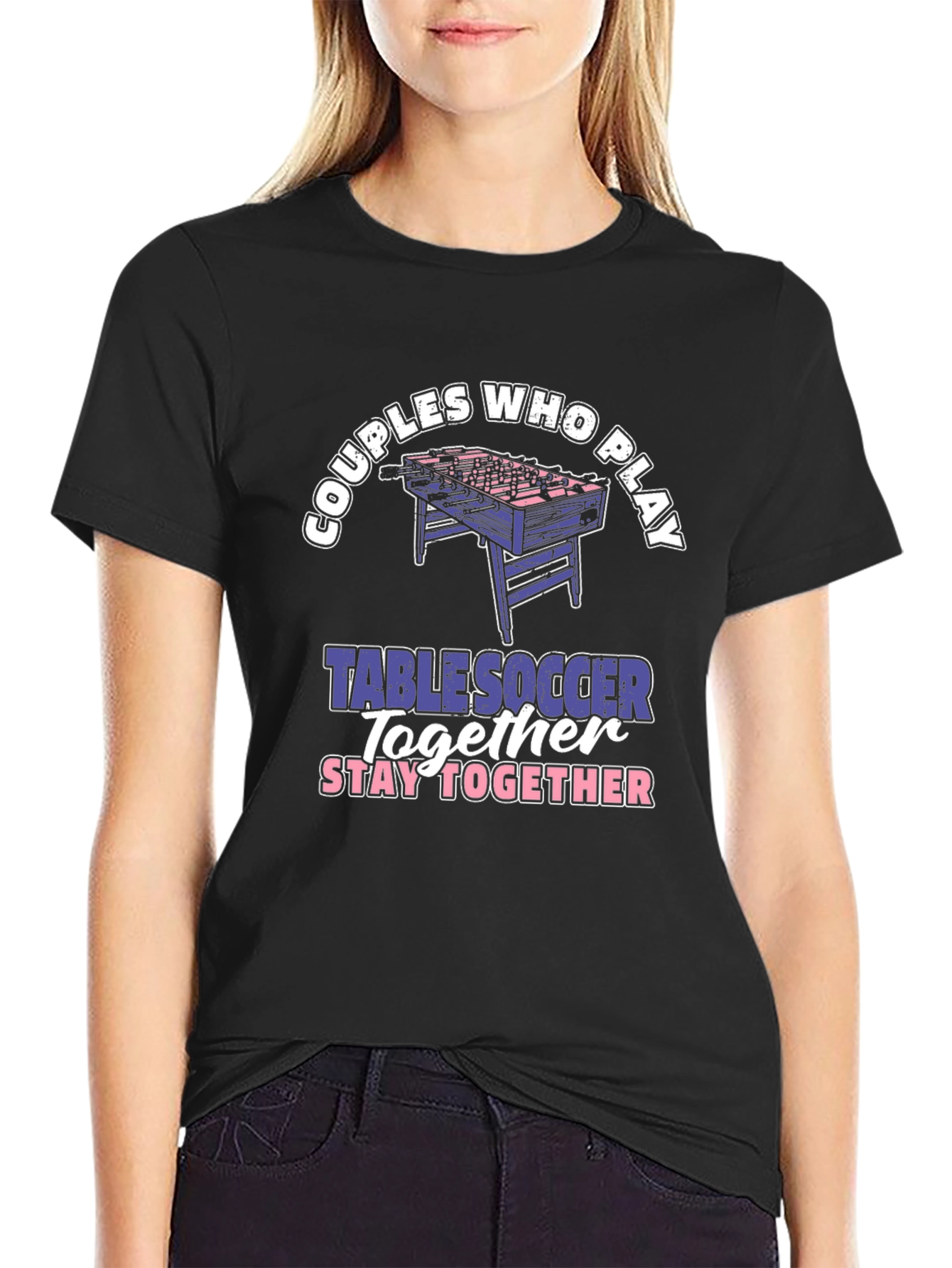 Couples Table Soccer T-Shirt