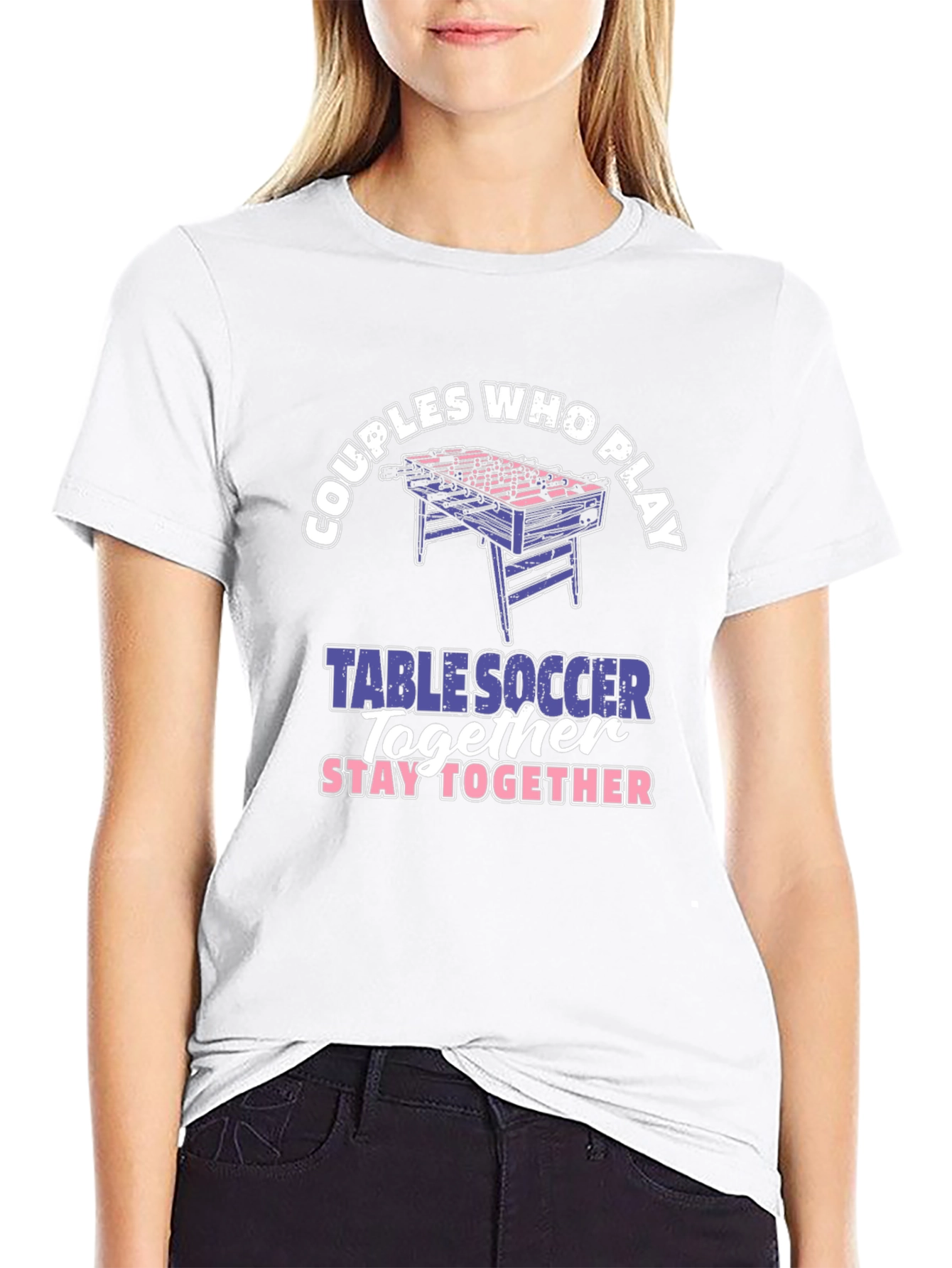 Couples Table Soccer T-Shirt