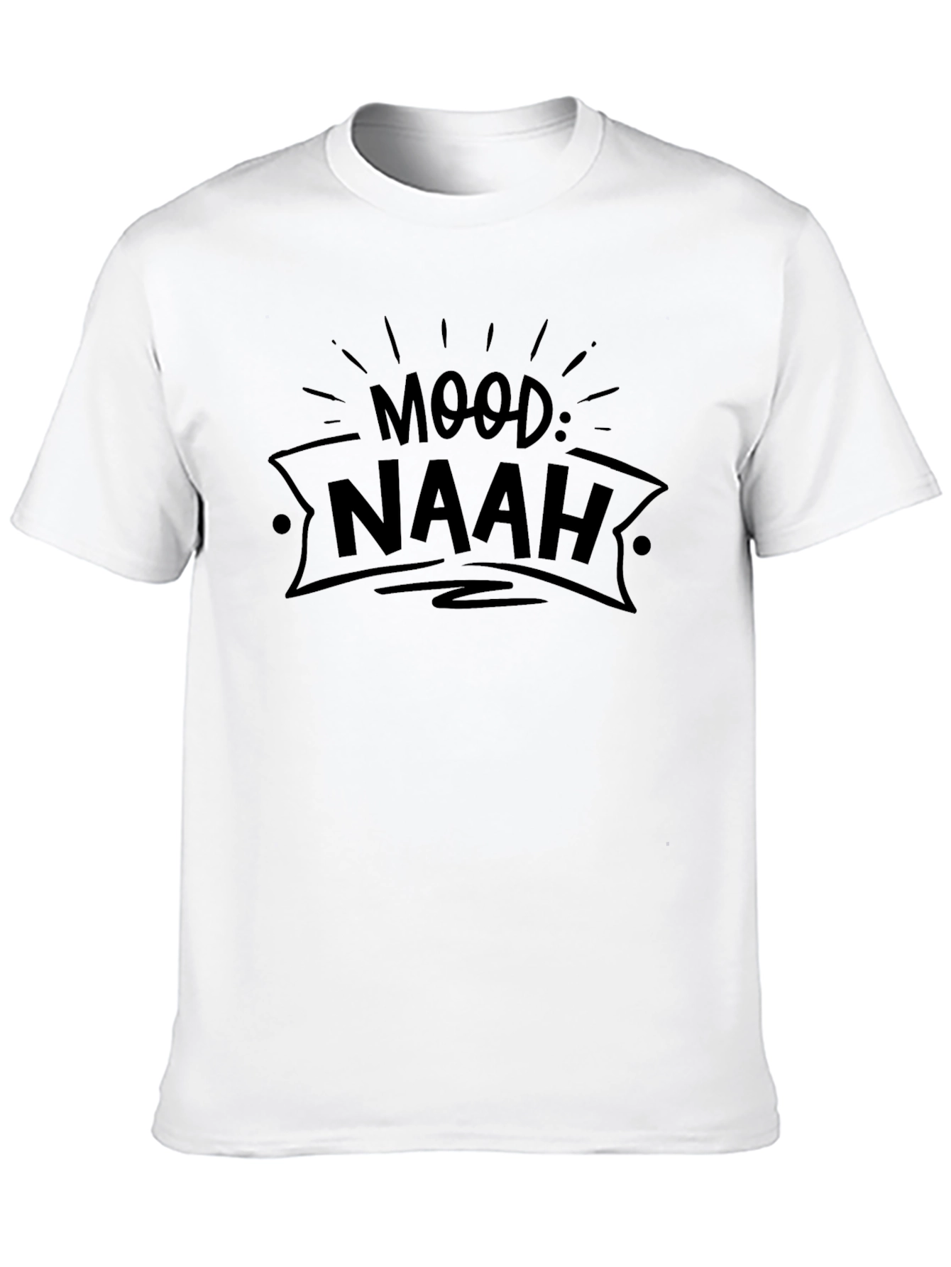Mood: Naah Black Graphic Tee